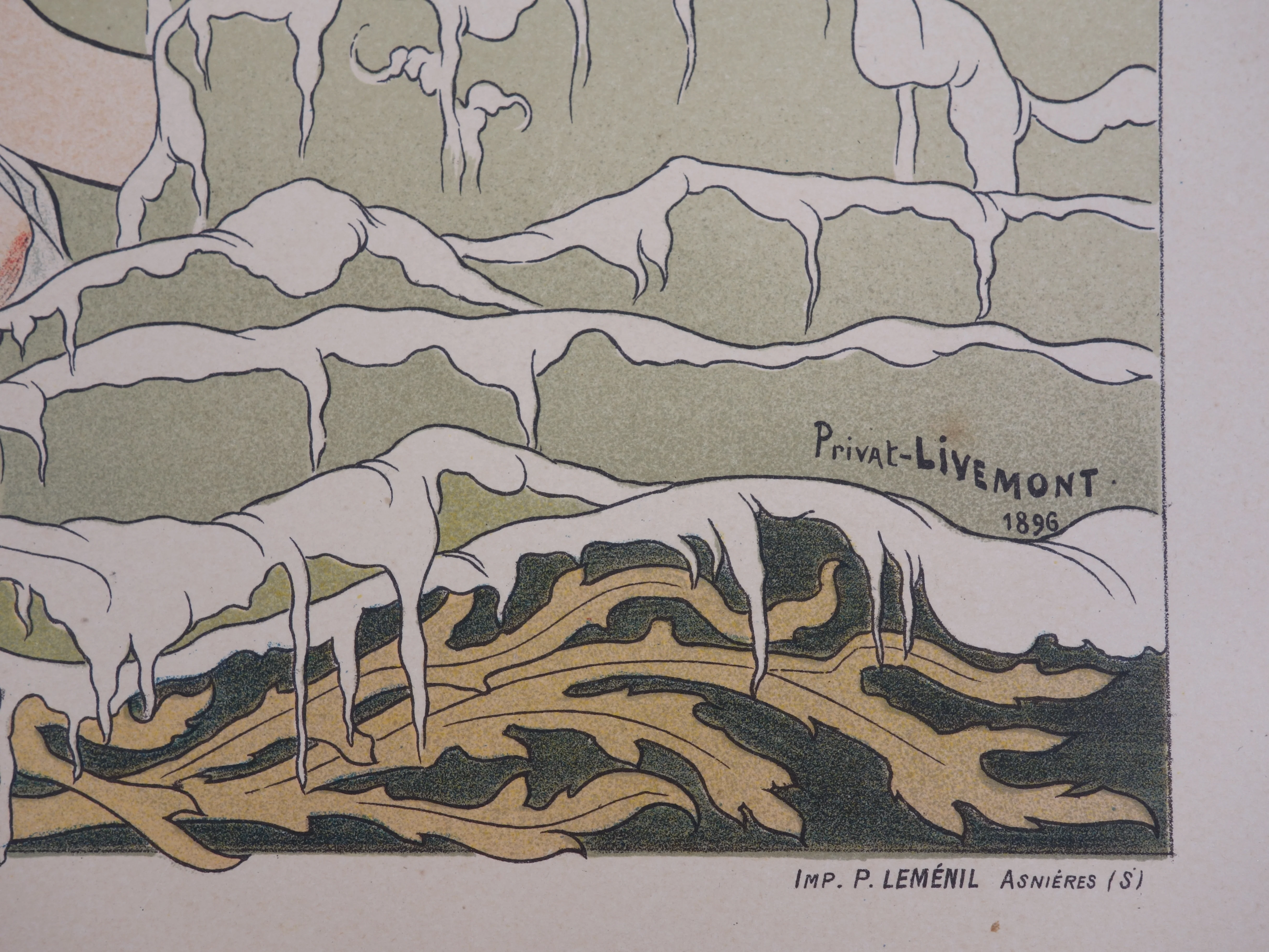 Henri PRIVAT-LIVEMONT : Casino de Cabourg, Lithographie originale signée - Image 2