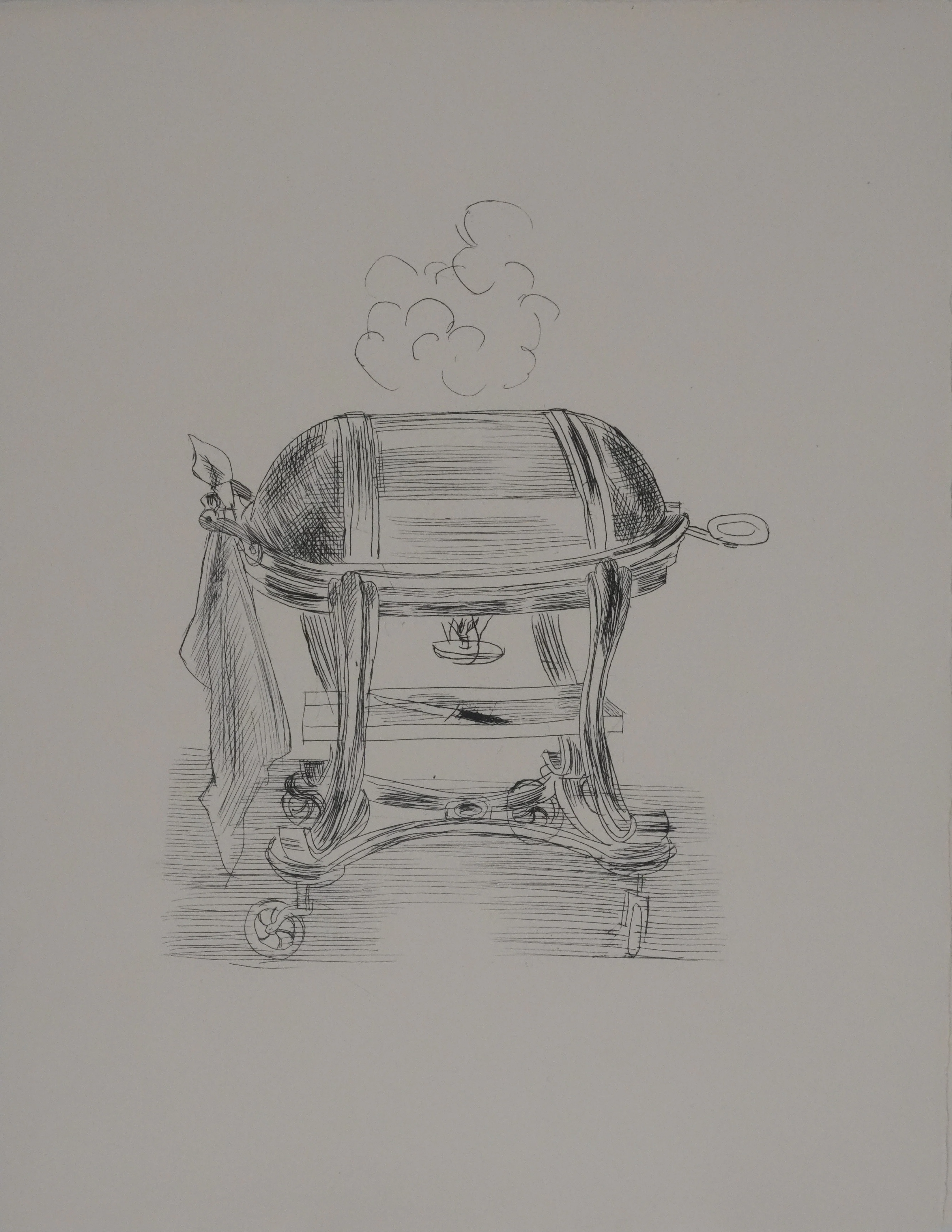 Raoul DUFY : La cuisine, Le dîner servi, Gravure originale