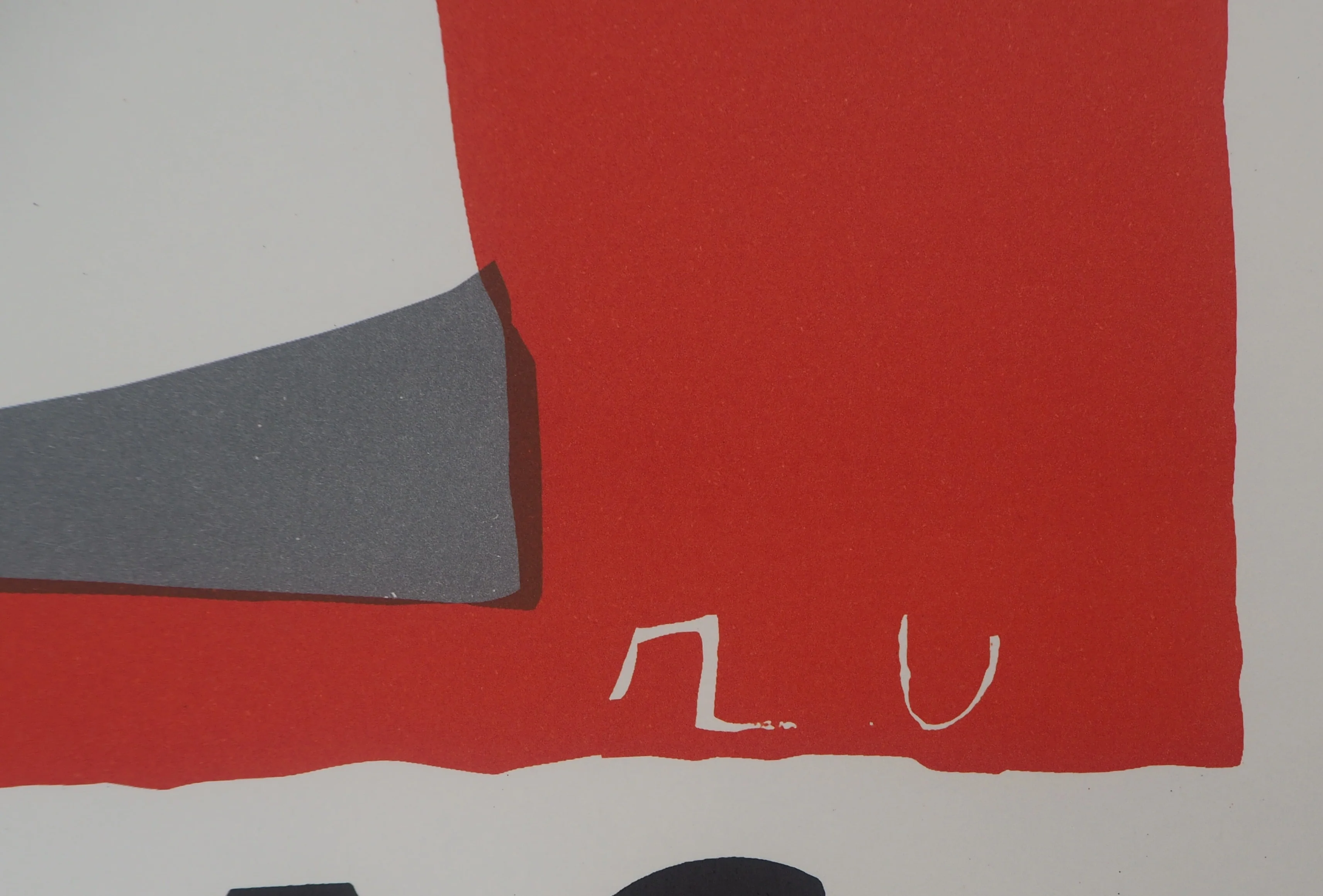 Raoul UBAC : Composition aux ardoises, Affiche en lithographie signée - Image 3