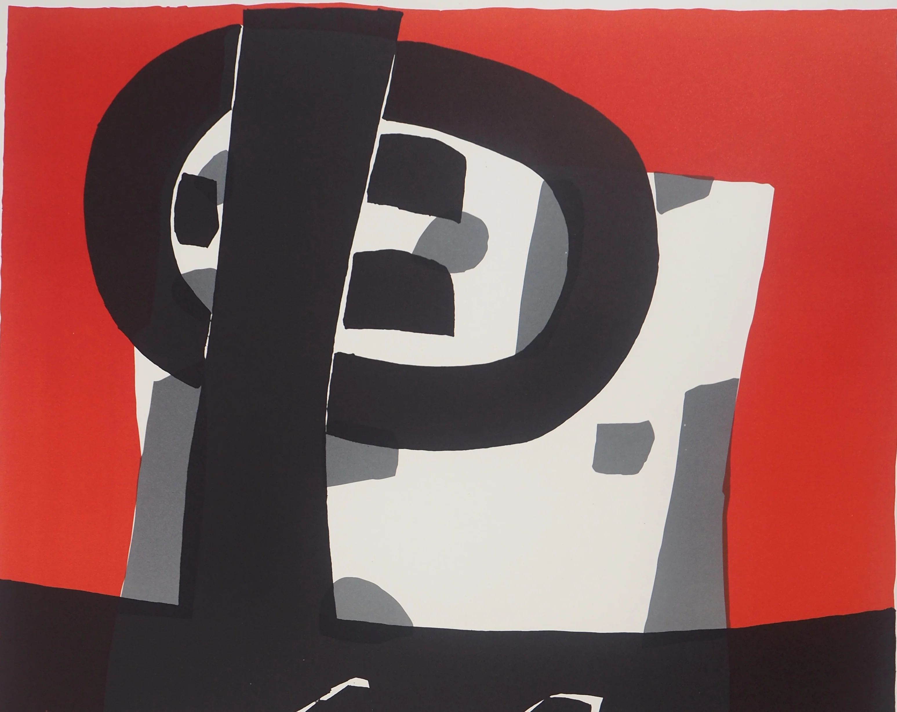 Raoul UBAC : Composition aux ardoises, Affiche en lithographie signée - Image 4