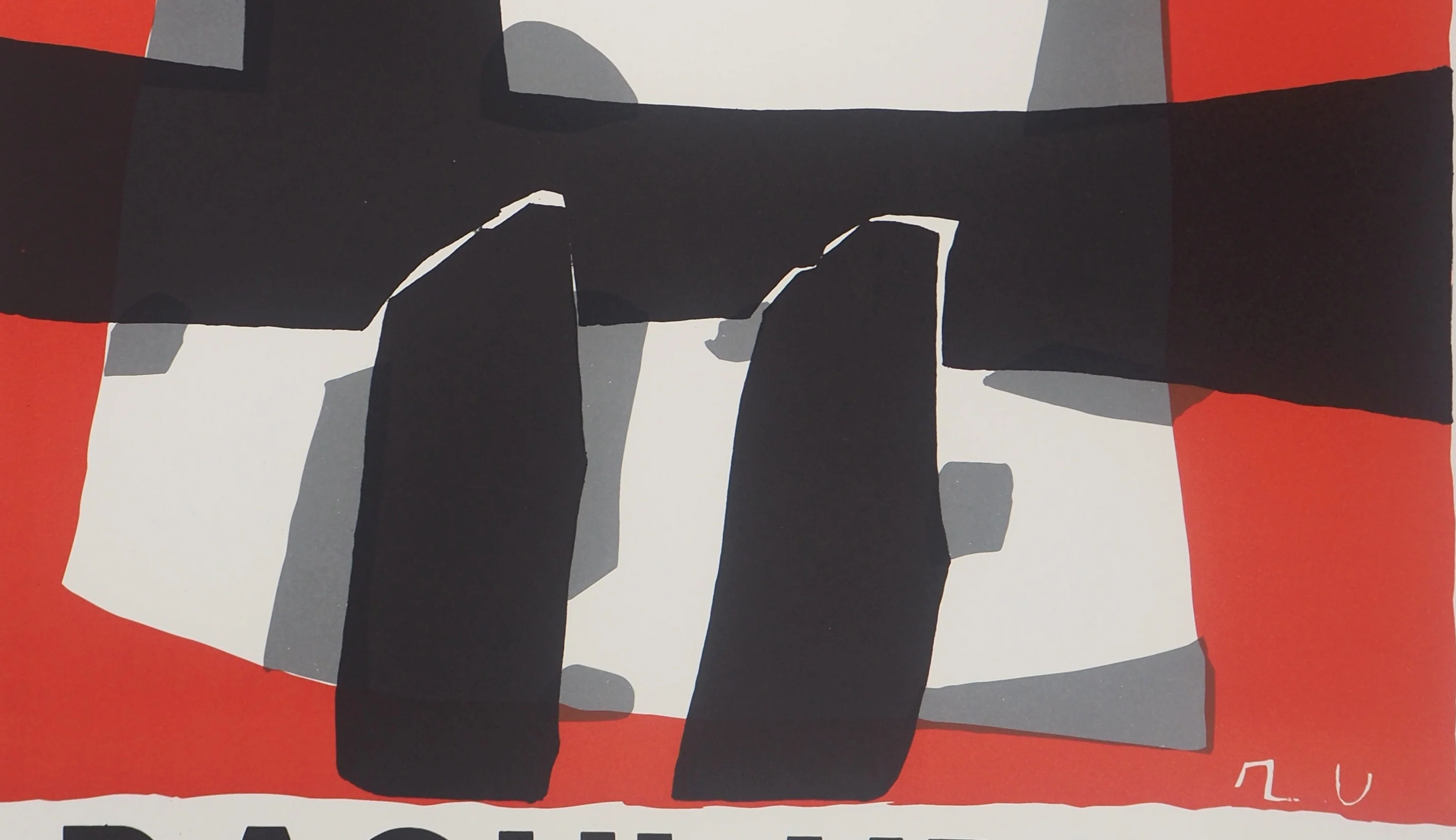 Raoul UBAC : Composition aux ardoises, Affiche en lithographie signée - Image 5