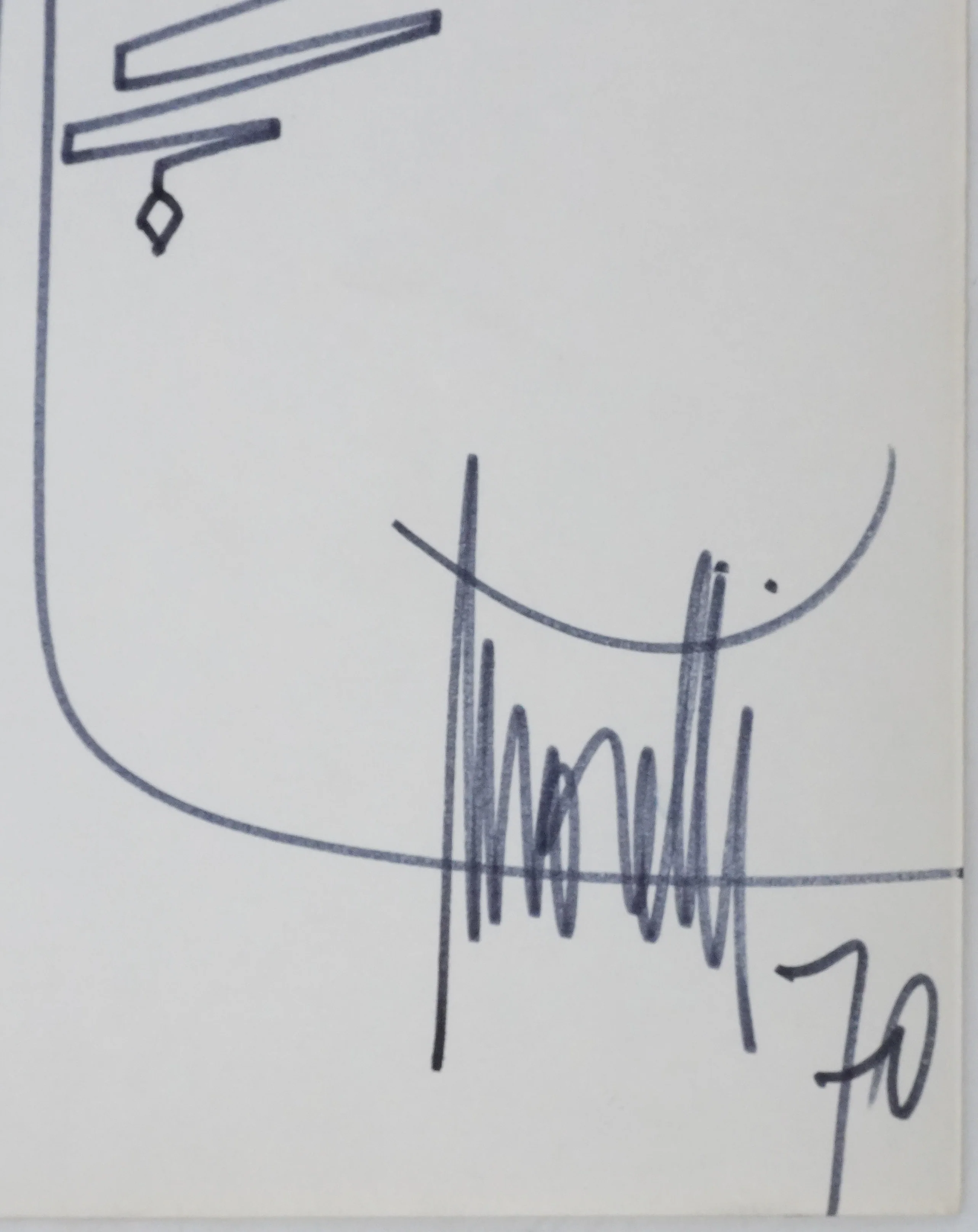 Raymond MORETTI : Le serpent et l'arbre, Dessin original signée - Image 2