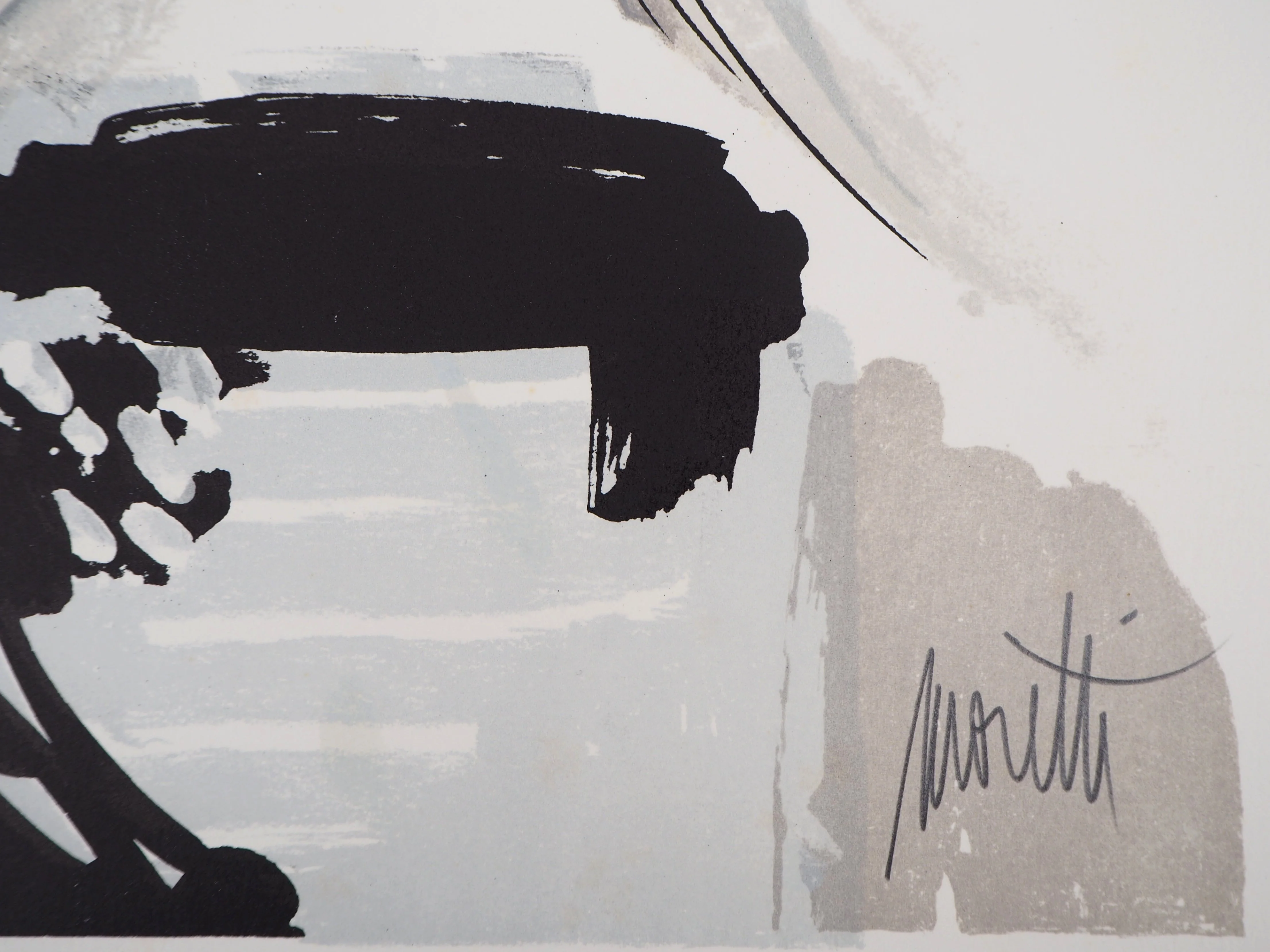 Raymond MORETTI : Les amants, Lithographie originale signée - Image 2