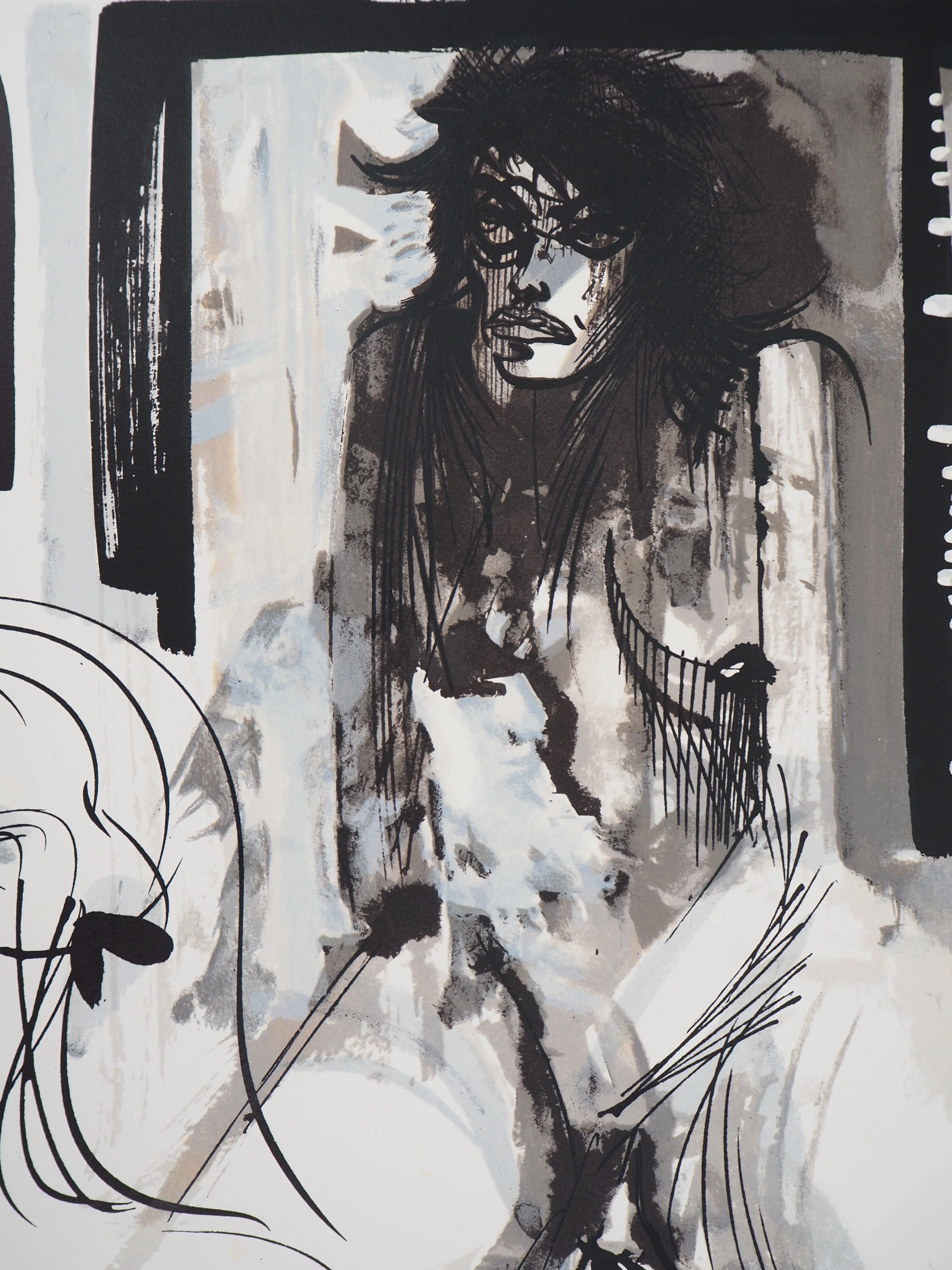 Raymond MORETTI : Les amants, Lithographie originale signée - Image 3