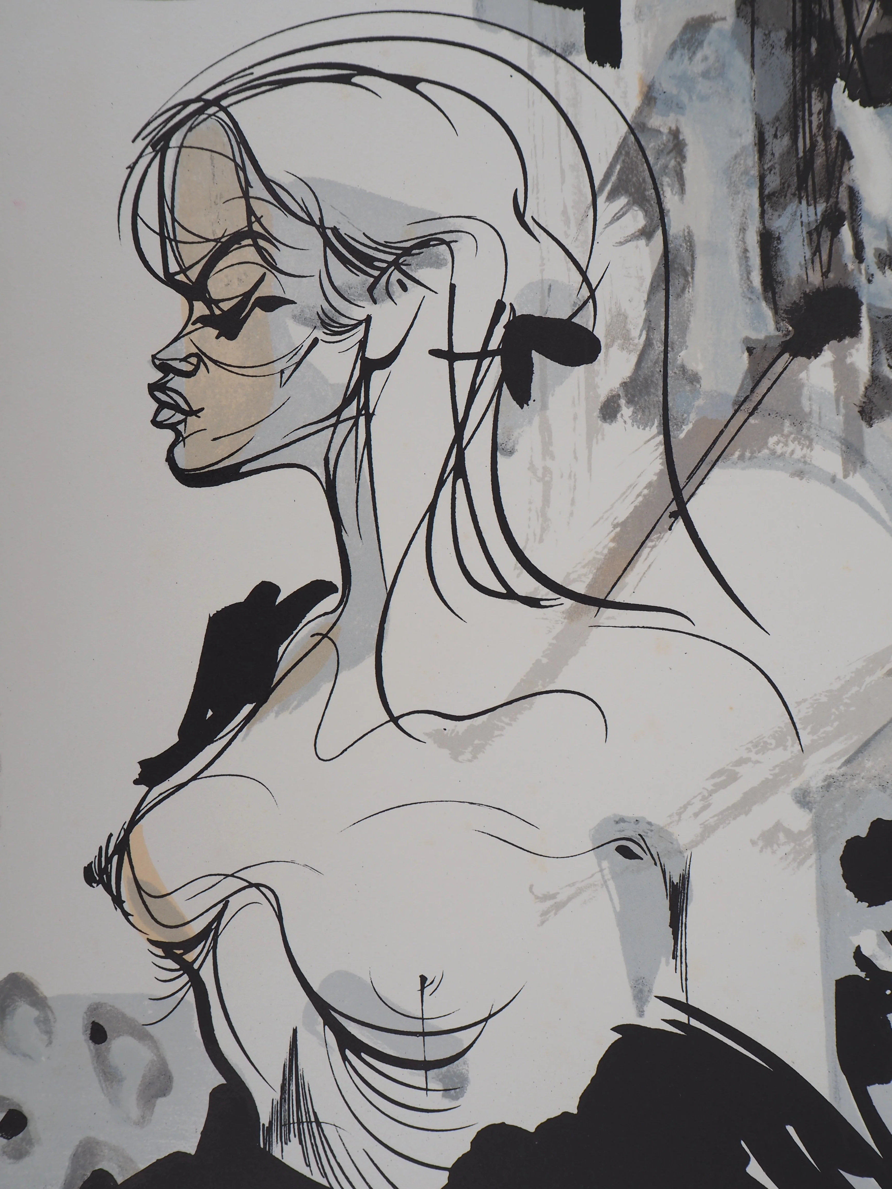 Raymond MORETTI : Les amants, Lithographie originale signée - Image 4