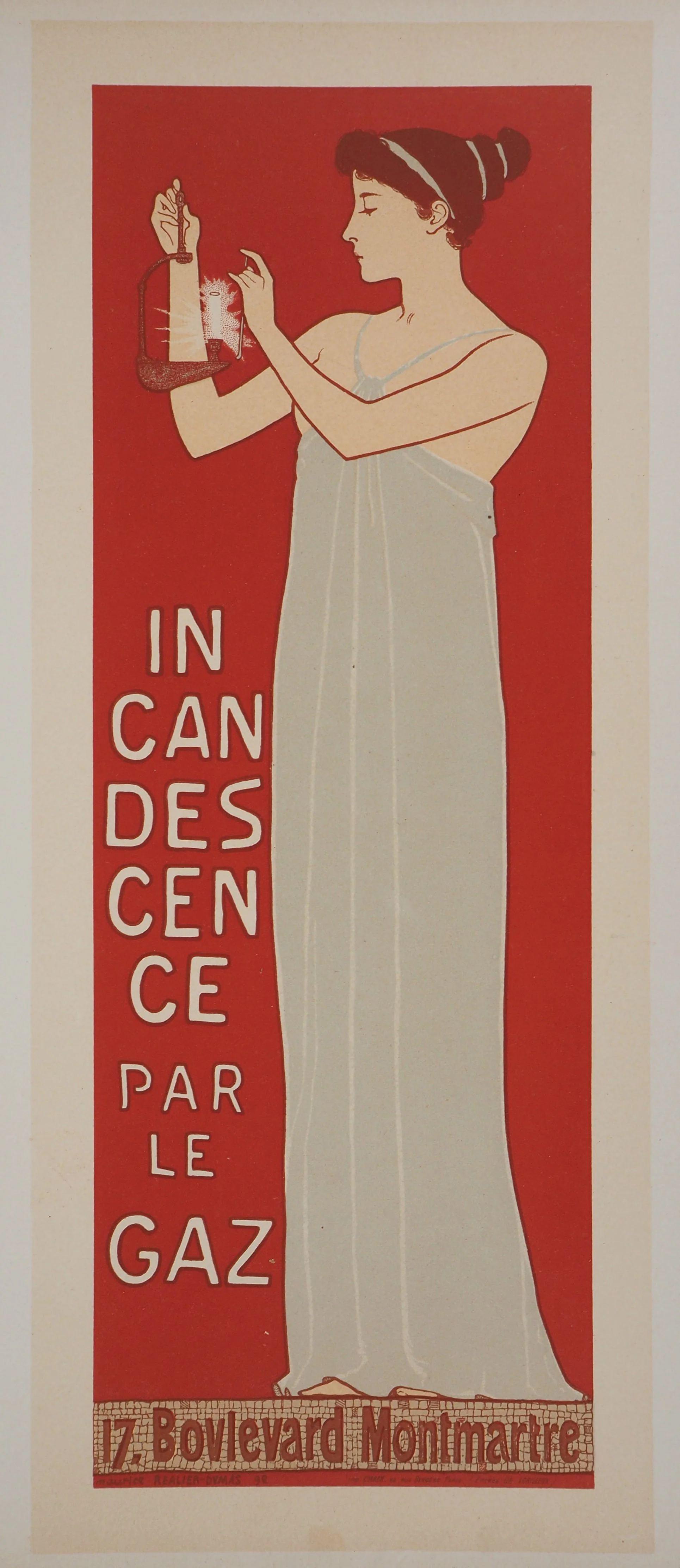 Maurice RÉALIER-DUMAS : Déesse de la lumière, Lithographie originale signée - Image 3