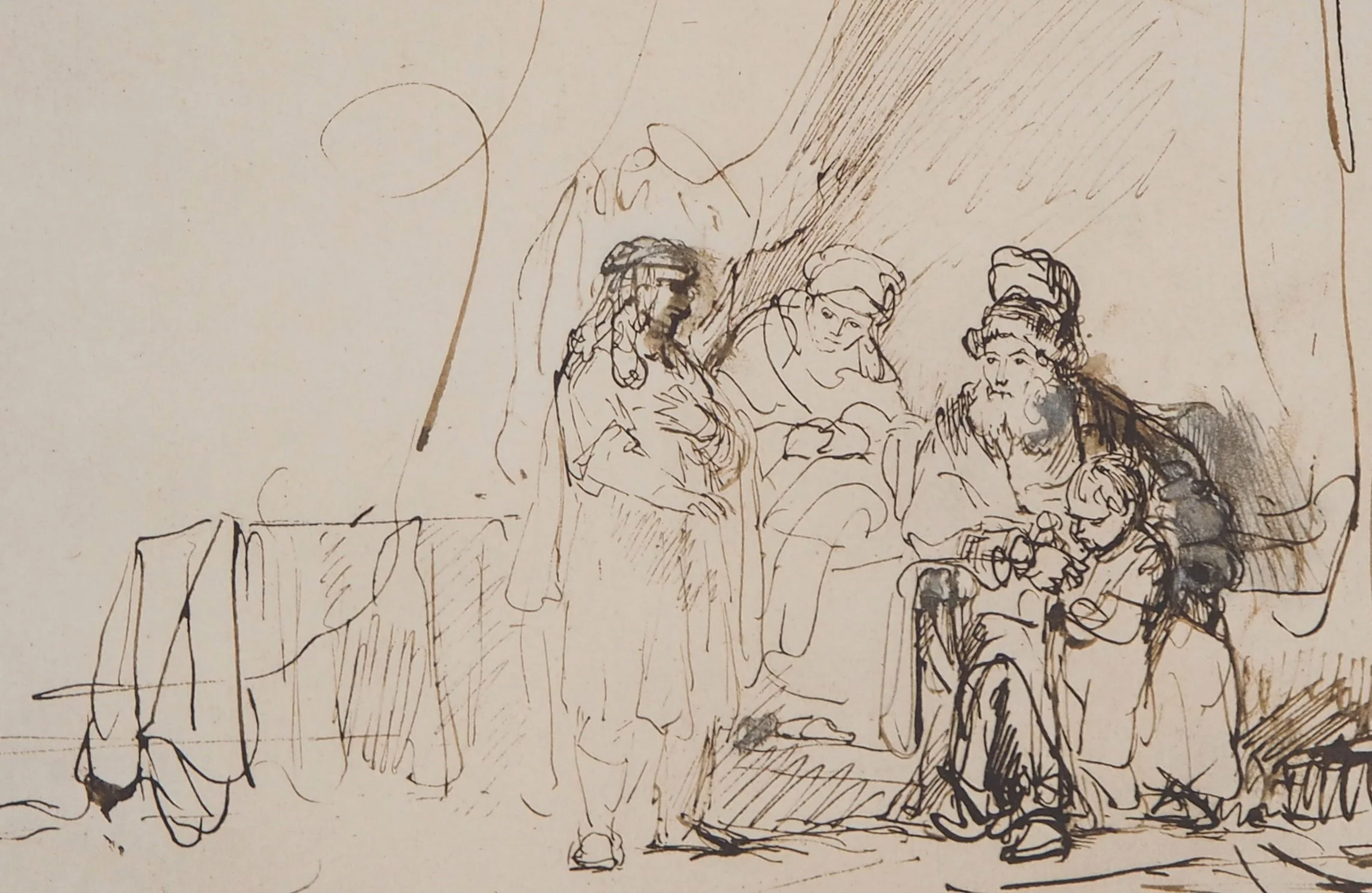 REMBRANDT : Judas, Jacob et son frère Benjamin, Lithographie signée - Image 4