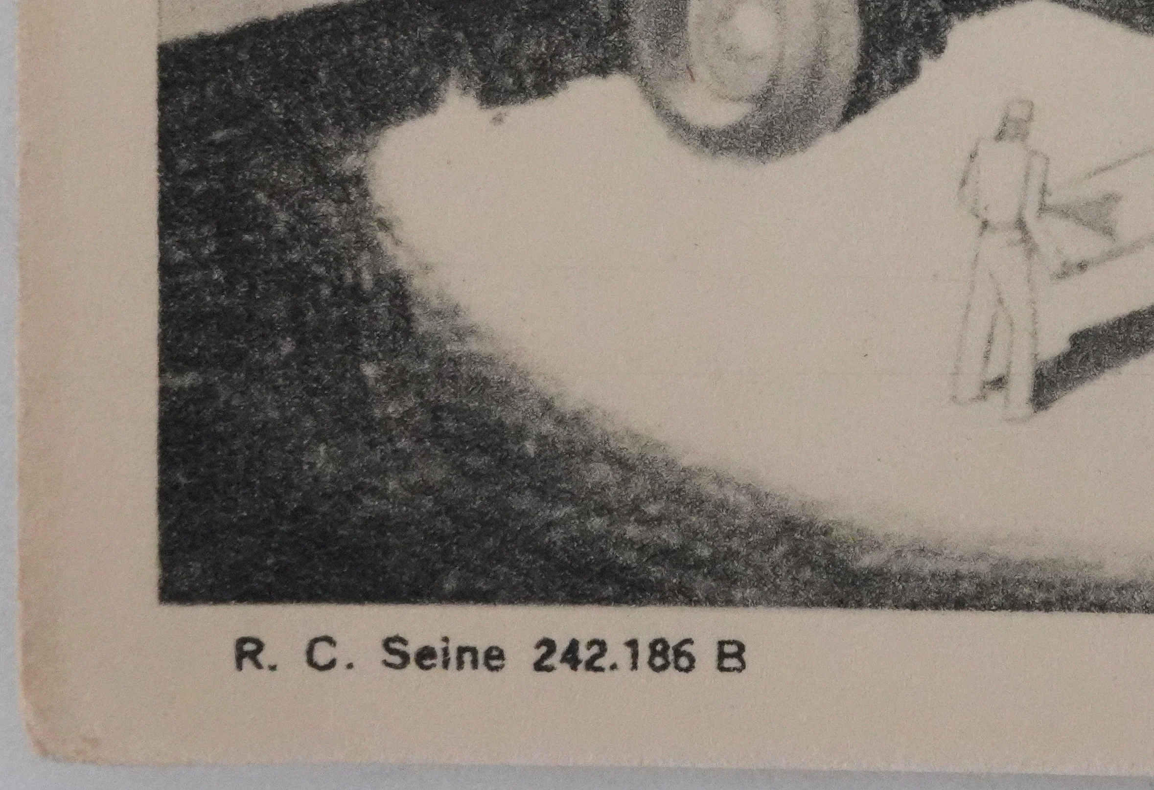 René VINCENT : Le spectateur et l'aéroplane en bleu, Lithographie - Image 4
