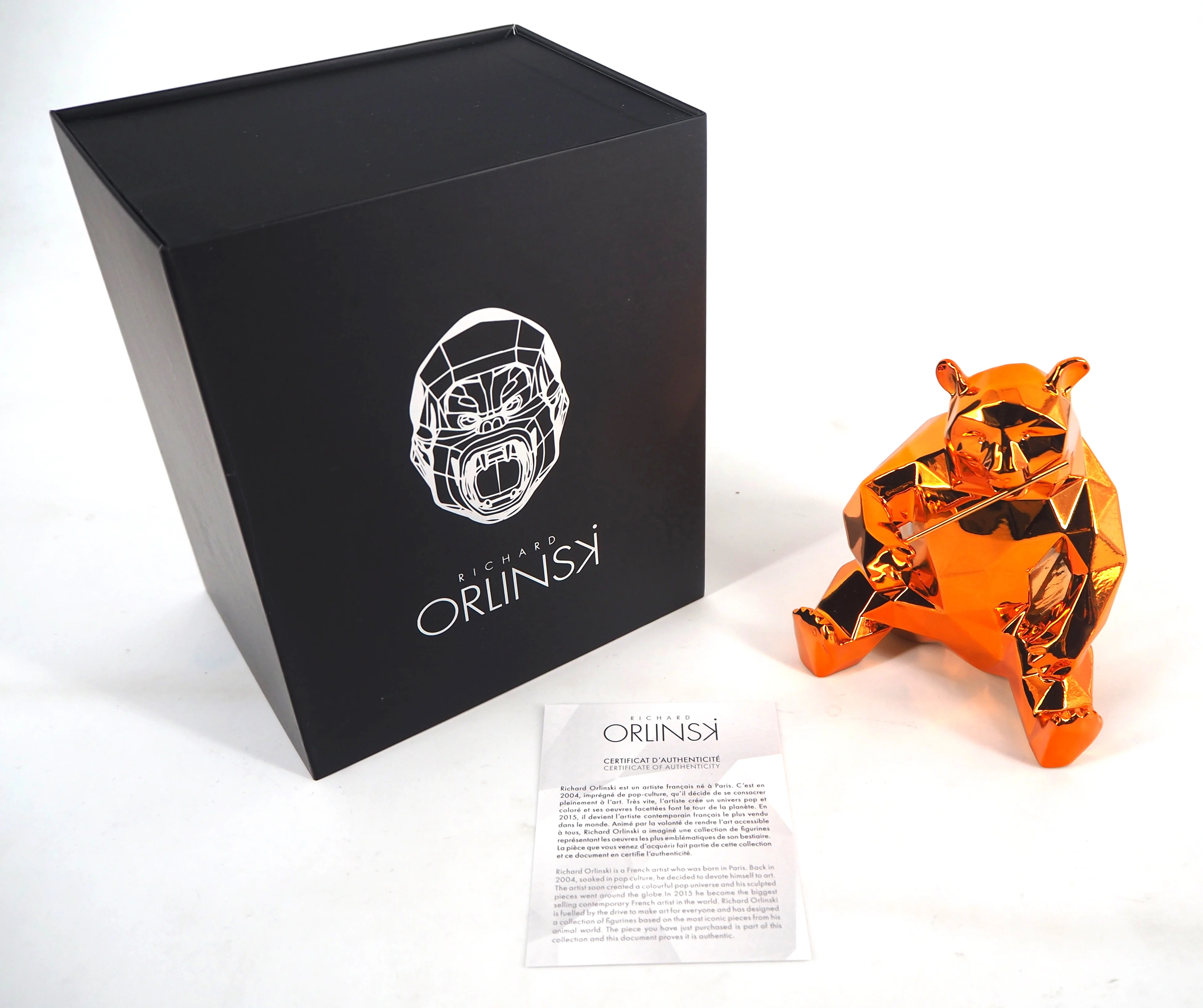 Richard ORLINSKI : Panda Spirit (orange edition), Sculpture - Image 2