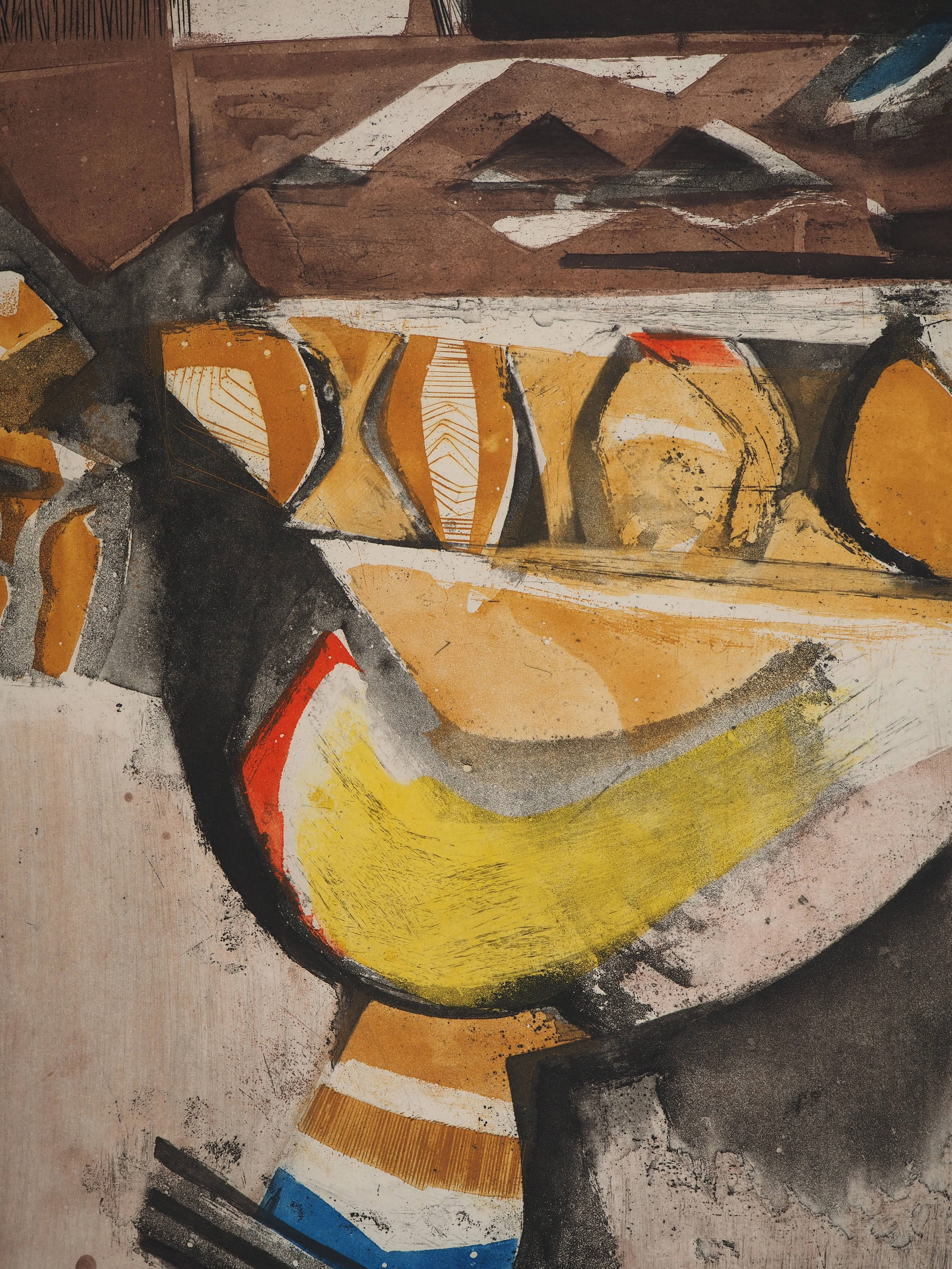 Roger BERTEMES : Jour doré, Gravure originale signée - Image 4