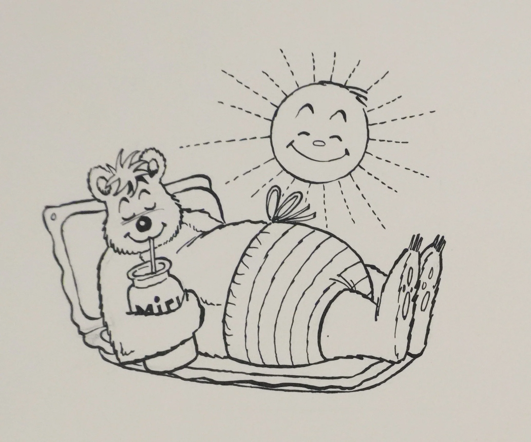 Roger BUSSEMEY : Nestor sous le soleil, Dessin original - Image 9