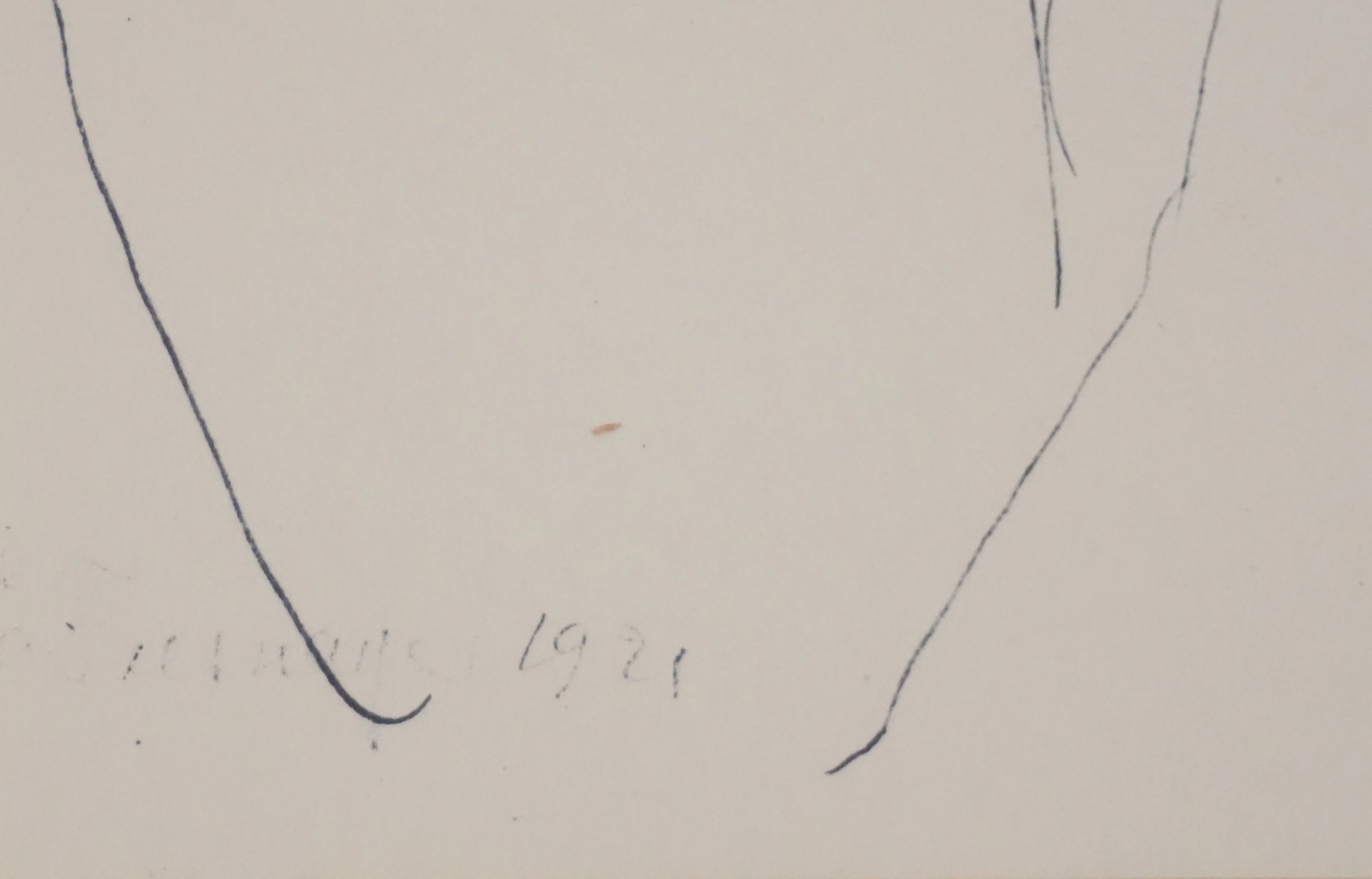 Roger de la FRESNAYE : Femme à la poitrine découverte, Lithographie signée - Image 2