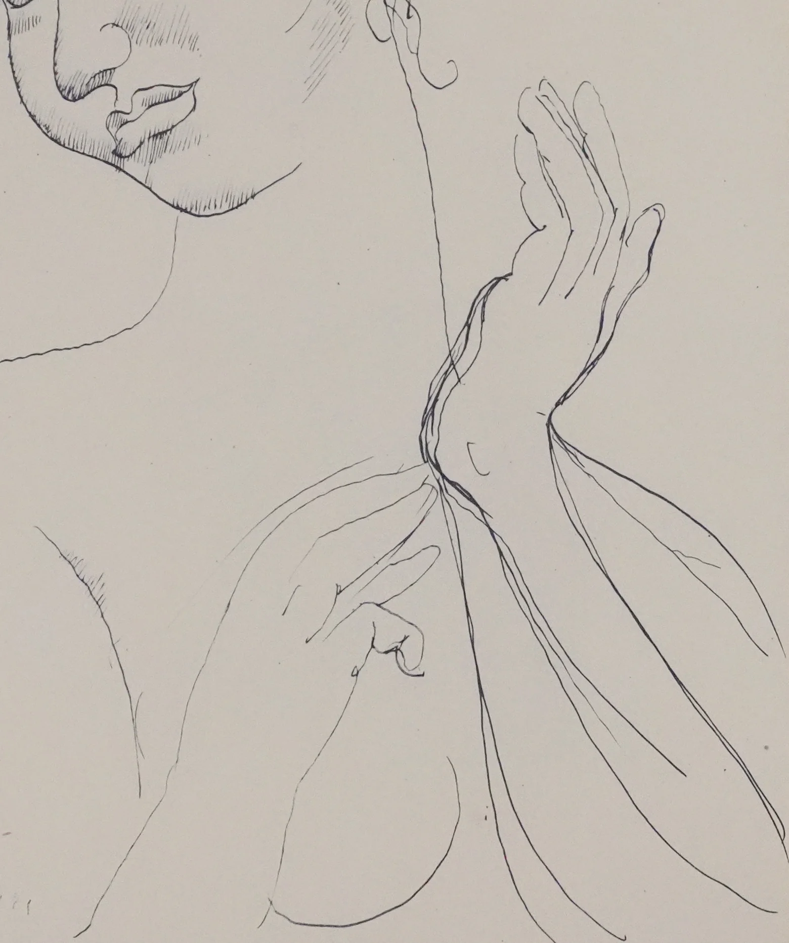 Roger de la FRESNAYE : Femme à la poitrine découverte, Lithographie signée - Image 5