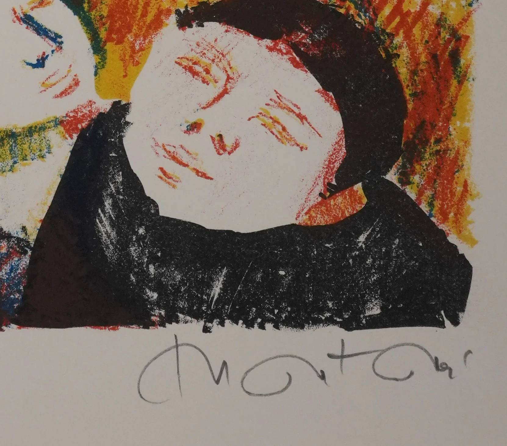 Roger MONTANE : Les enfants rêveurs, Lithographie originale signée - Image 3