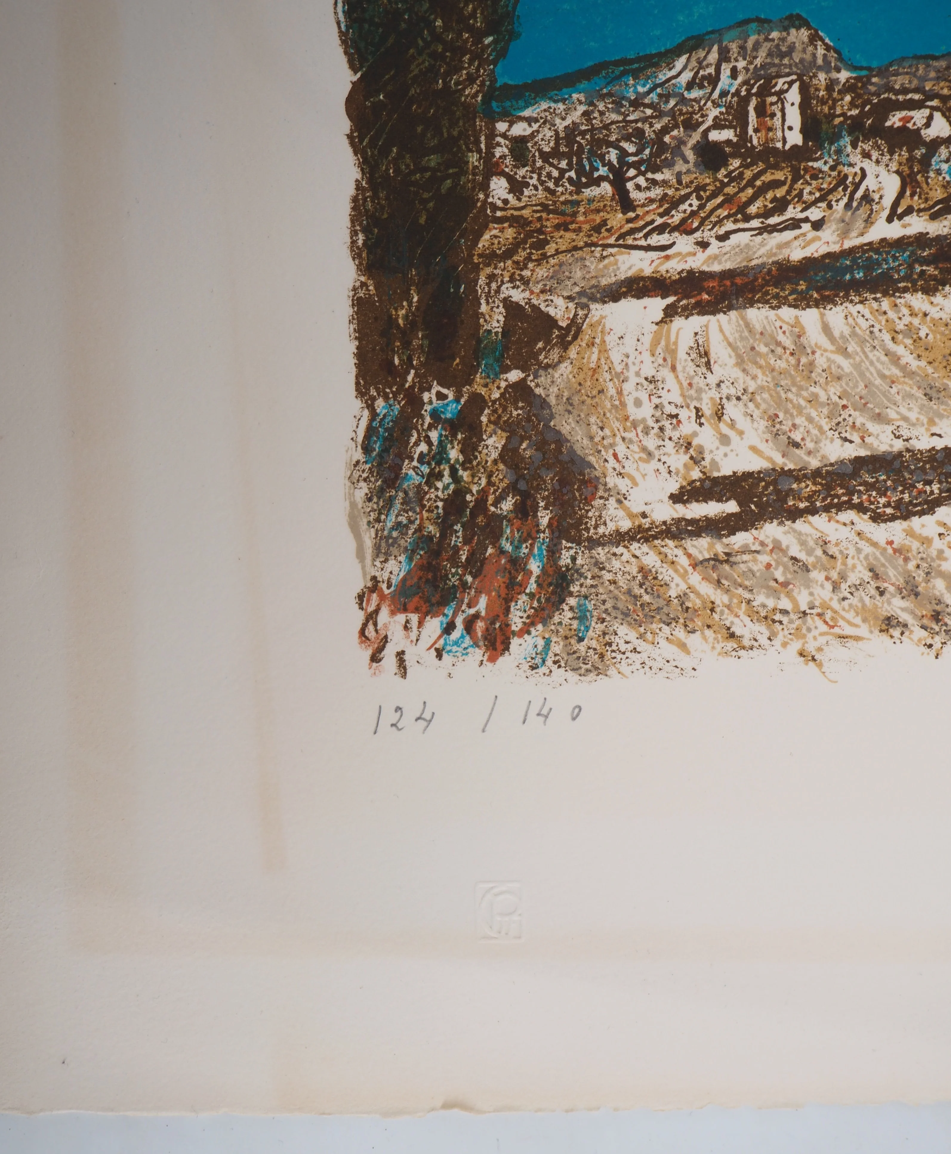 Roland OUDOT : Vieux Mas en Provence, Lithographie originale signée - Image 5