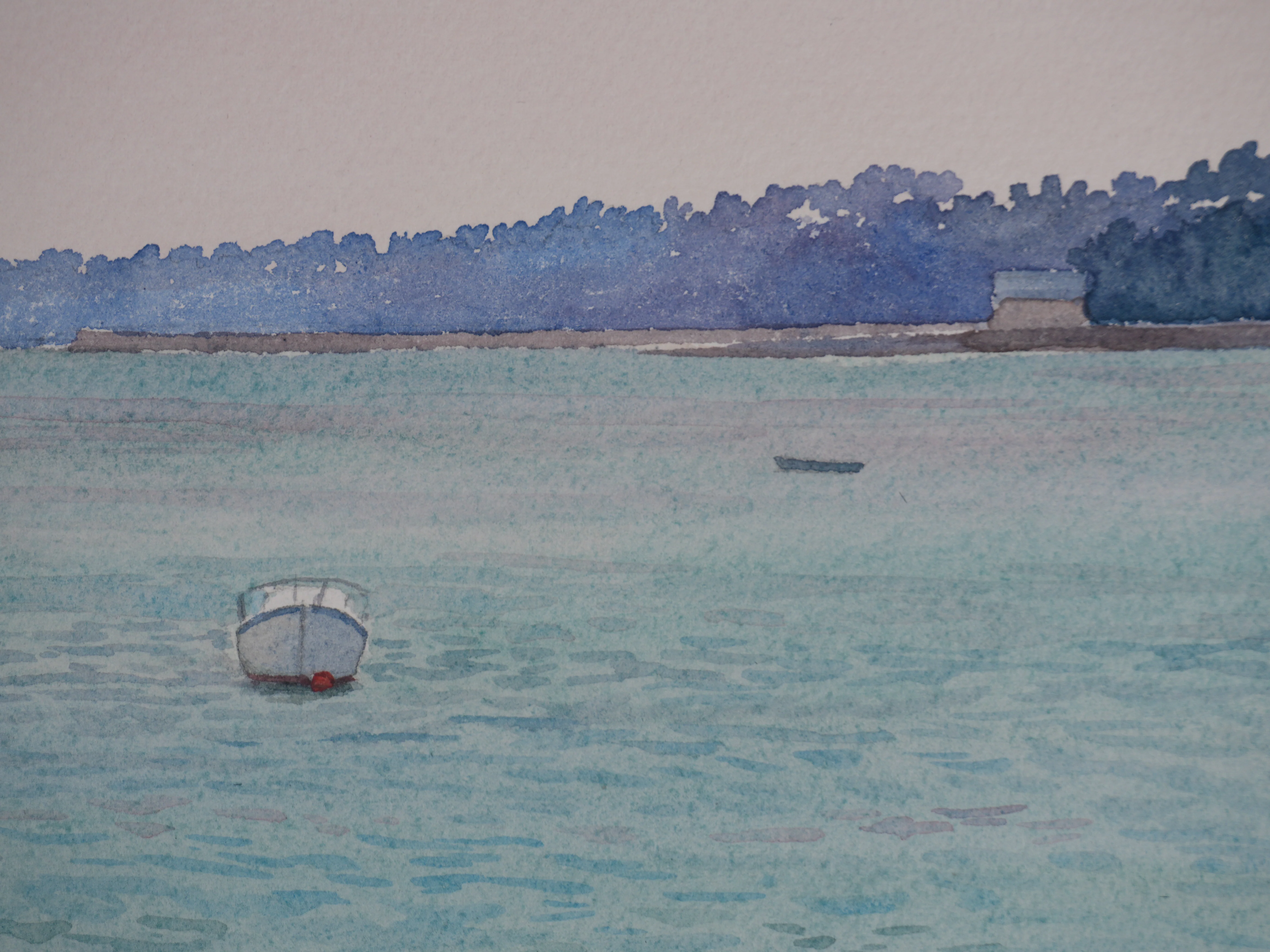 Salomon Alfred BOISECQ : Les voiliers, Aquarelle originale signée - Image 6