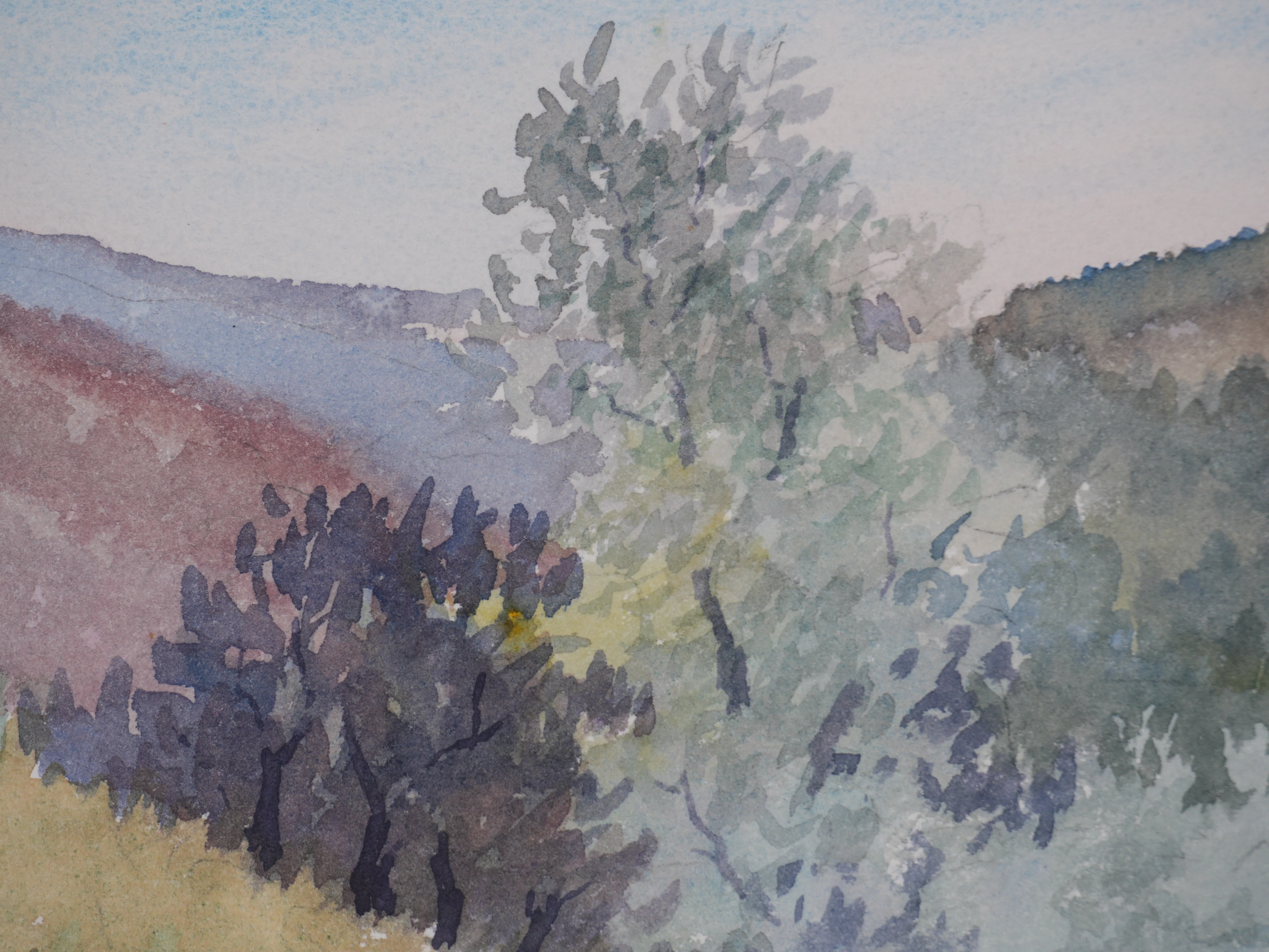 Salomon Alfred BOISECQ : Village provençal, Aquarelle originale signée - Image 5