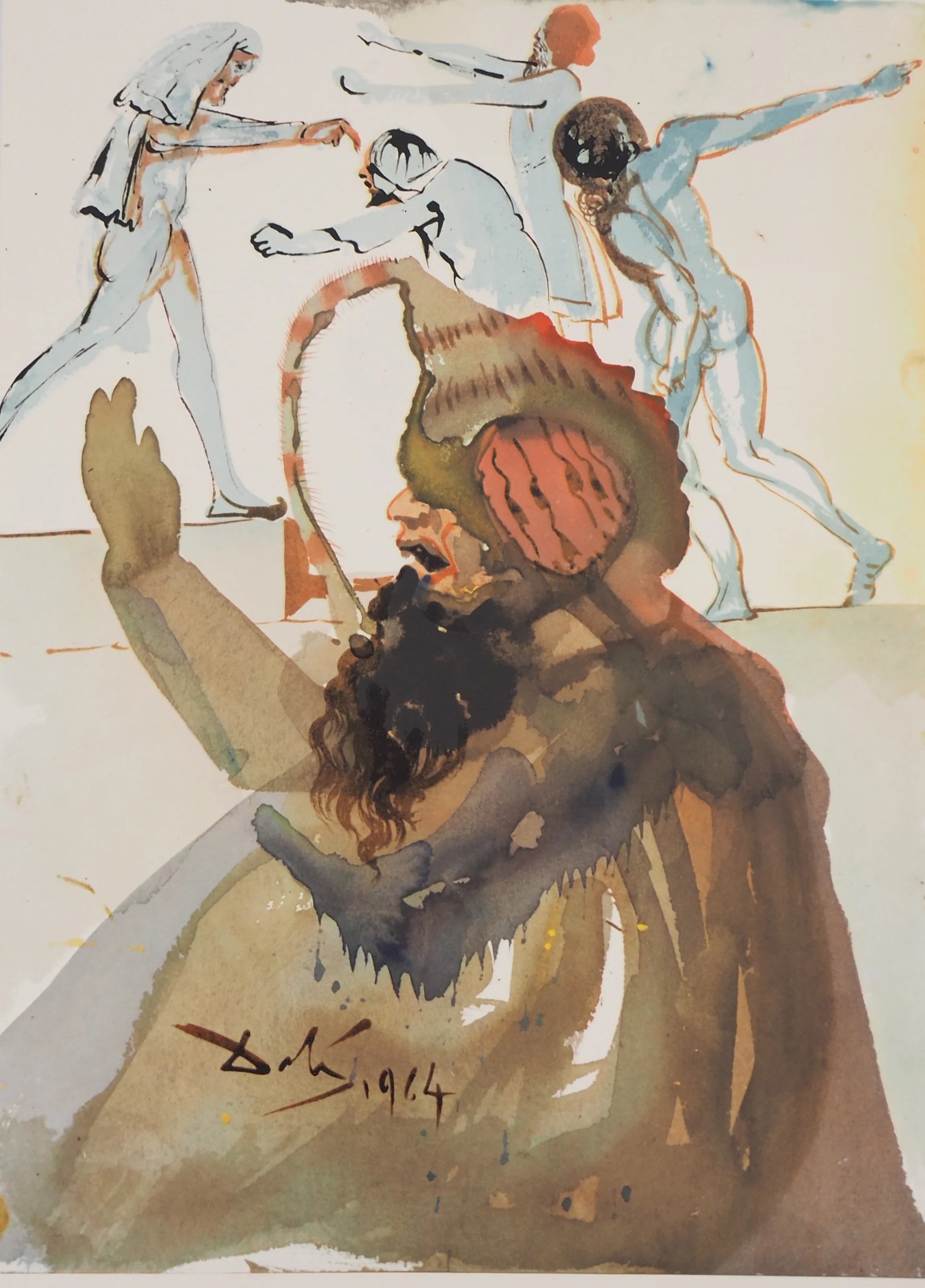 Salvador DALI : En Egypte, Lithographie originale signée