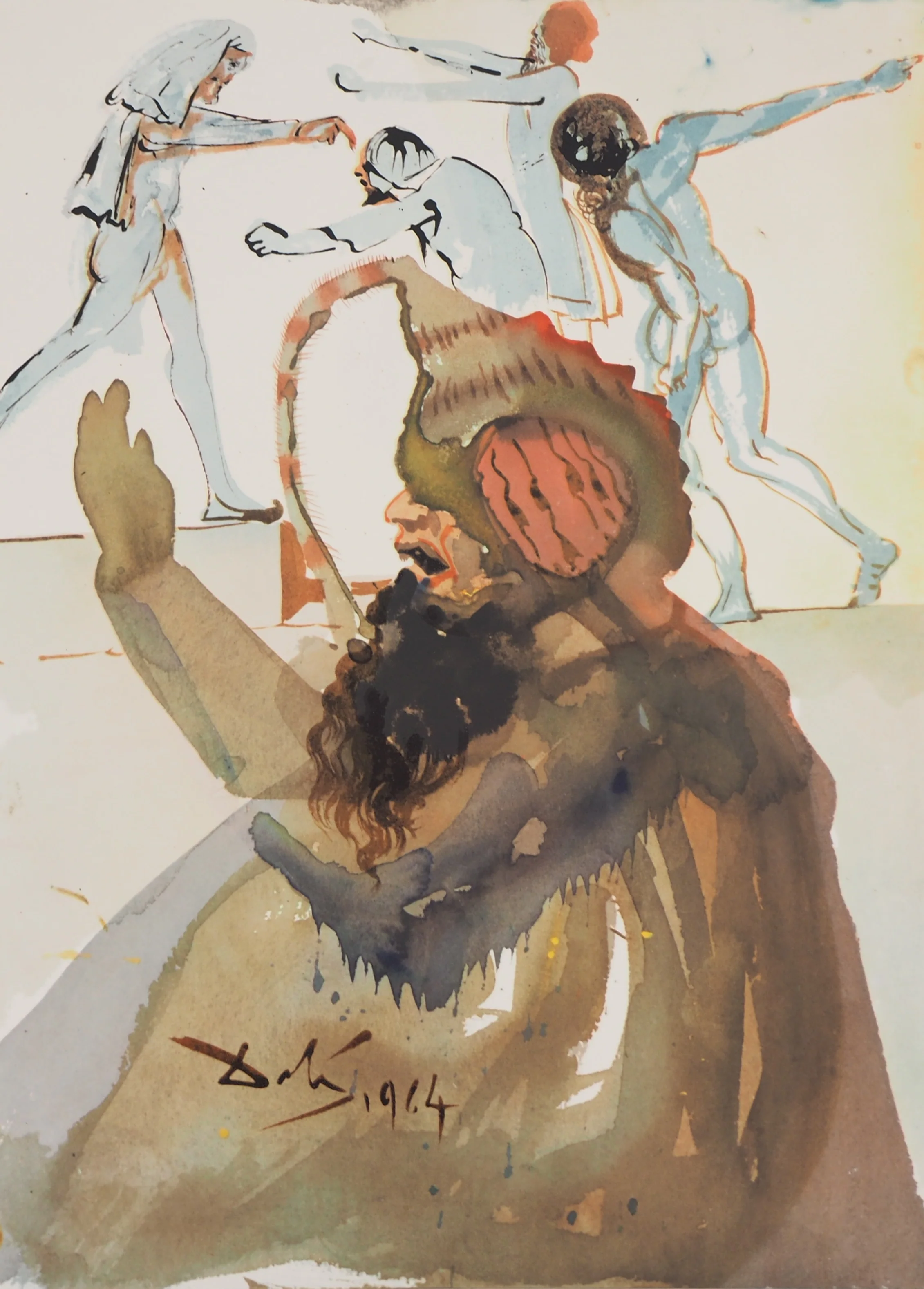 Salvador DALI : En Egypte, Lithographie originale signée - Image 3