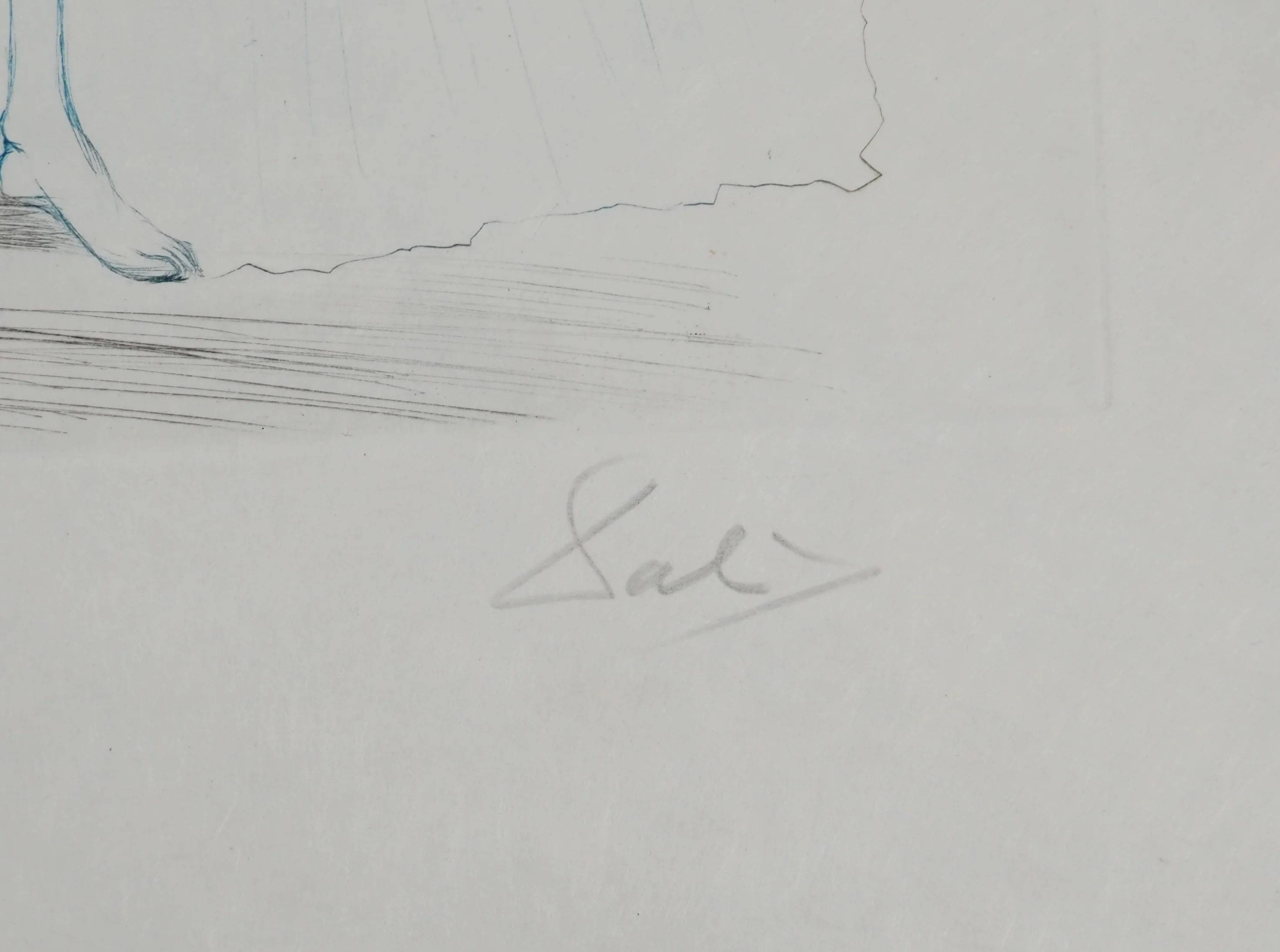 Salvador DALI : Iseult aux blanches mains, Gravure originale signée - Image 2