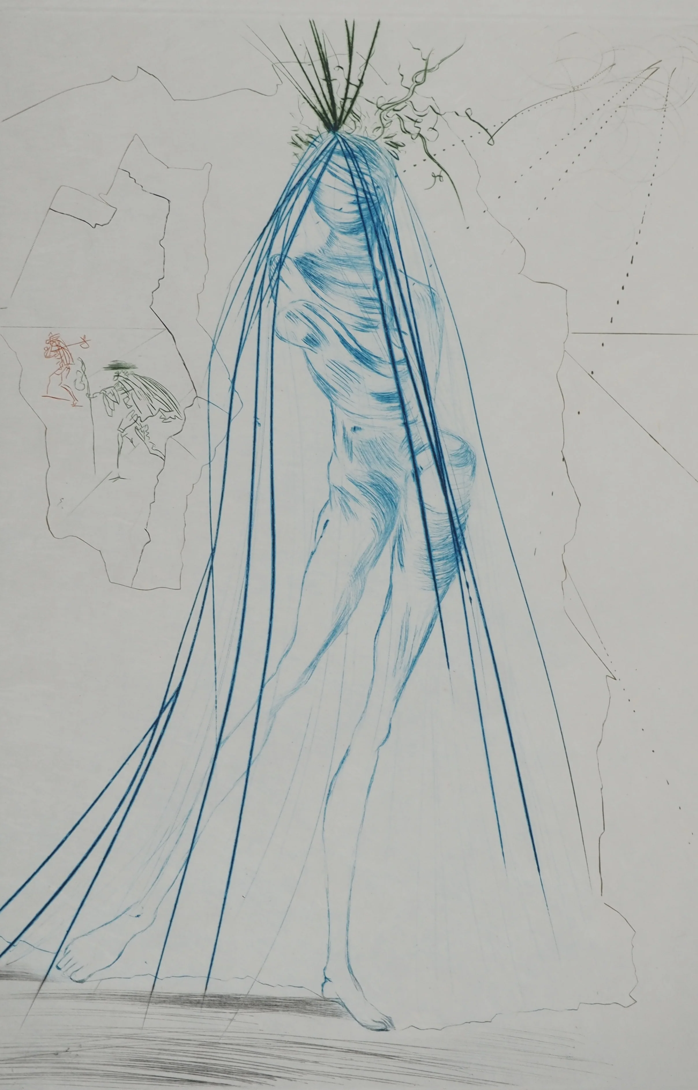 Salvador DALI : Iseult aux blanches mains, Gravure originale signée - Image 3