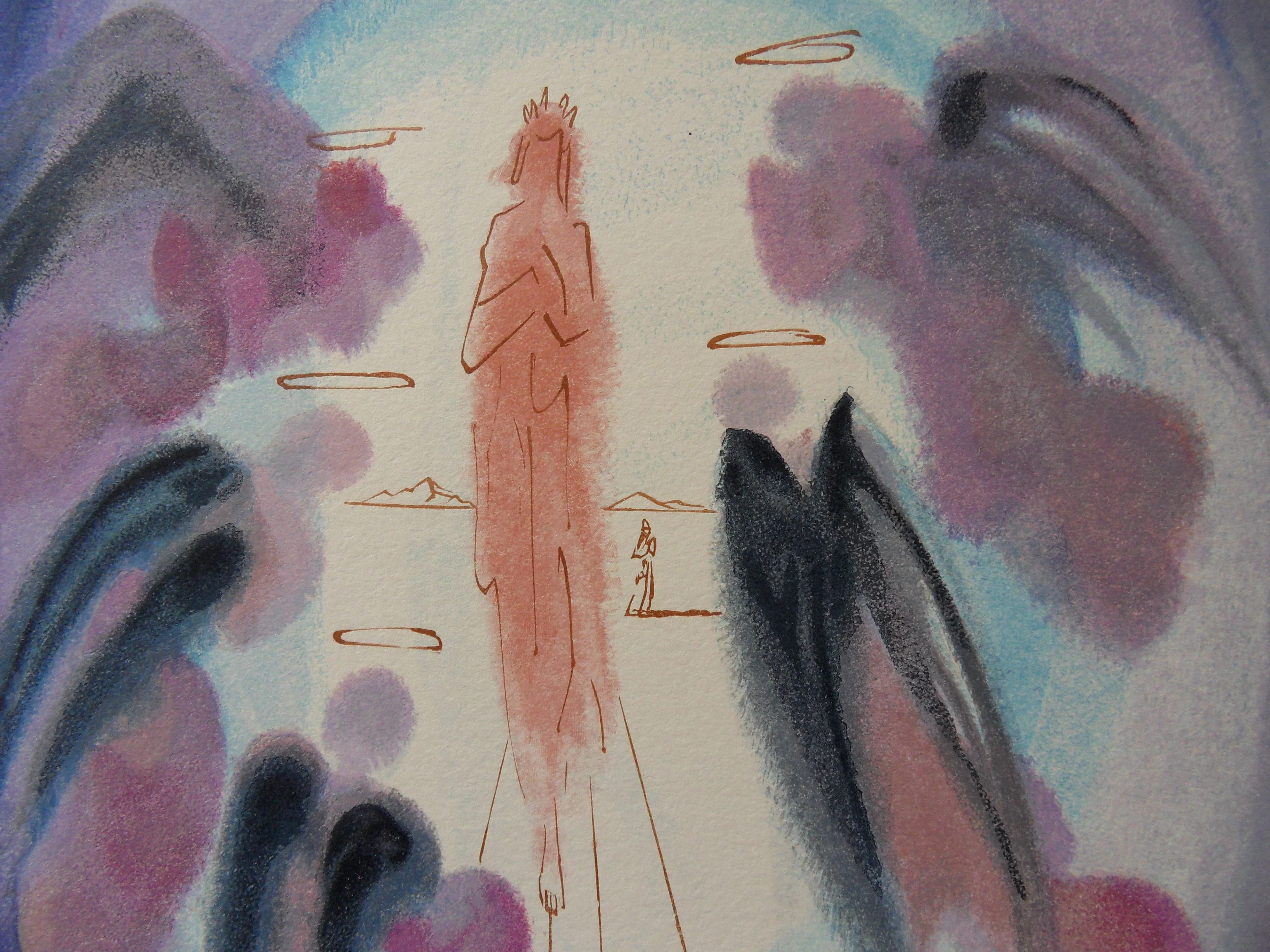 Salvador DALI : La joie des bienheureux, Bois gravé original signé - Image 3