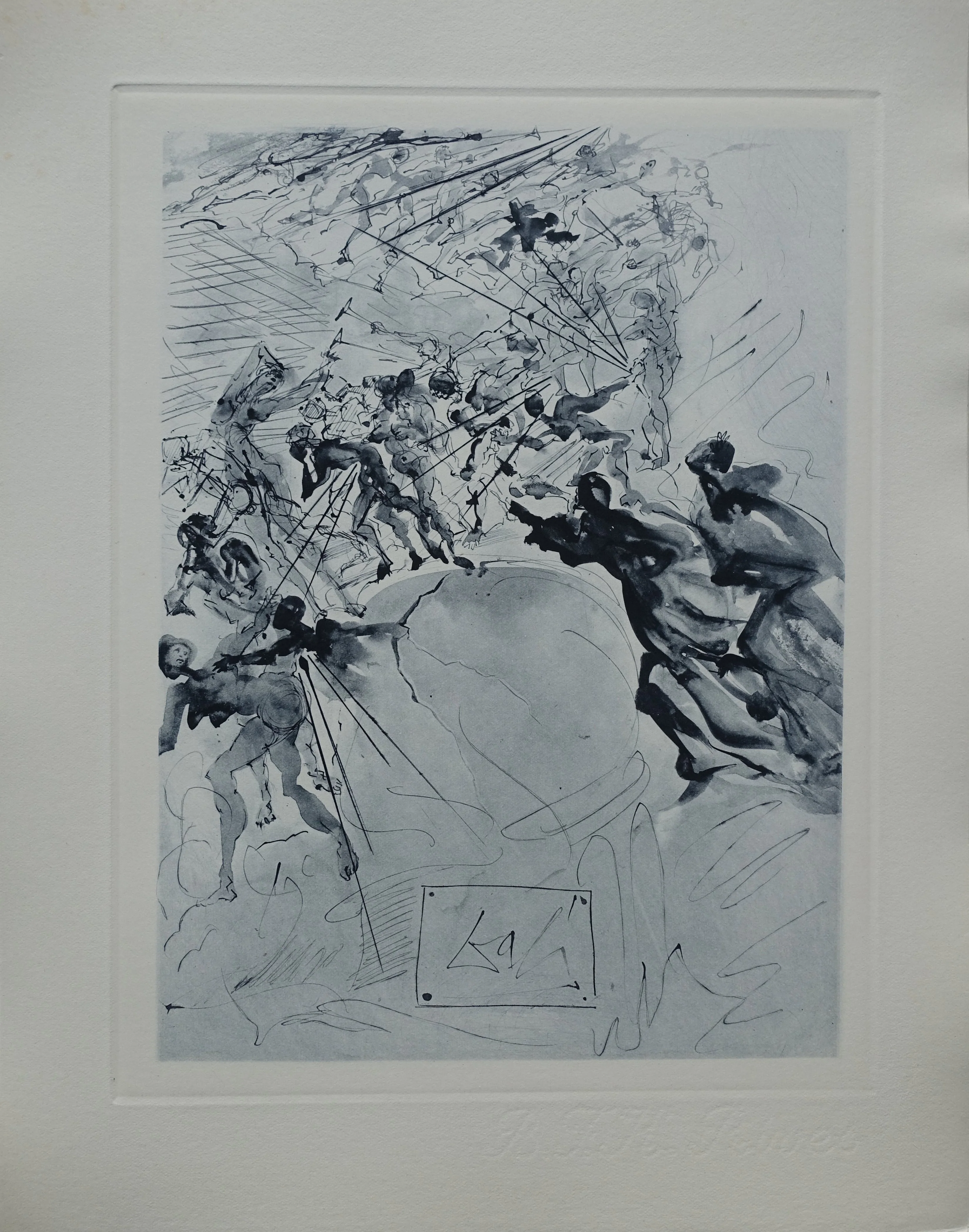 Salvador DALI : La luxure, Gravure signée