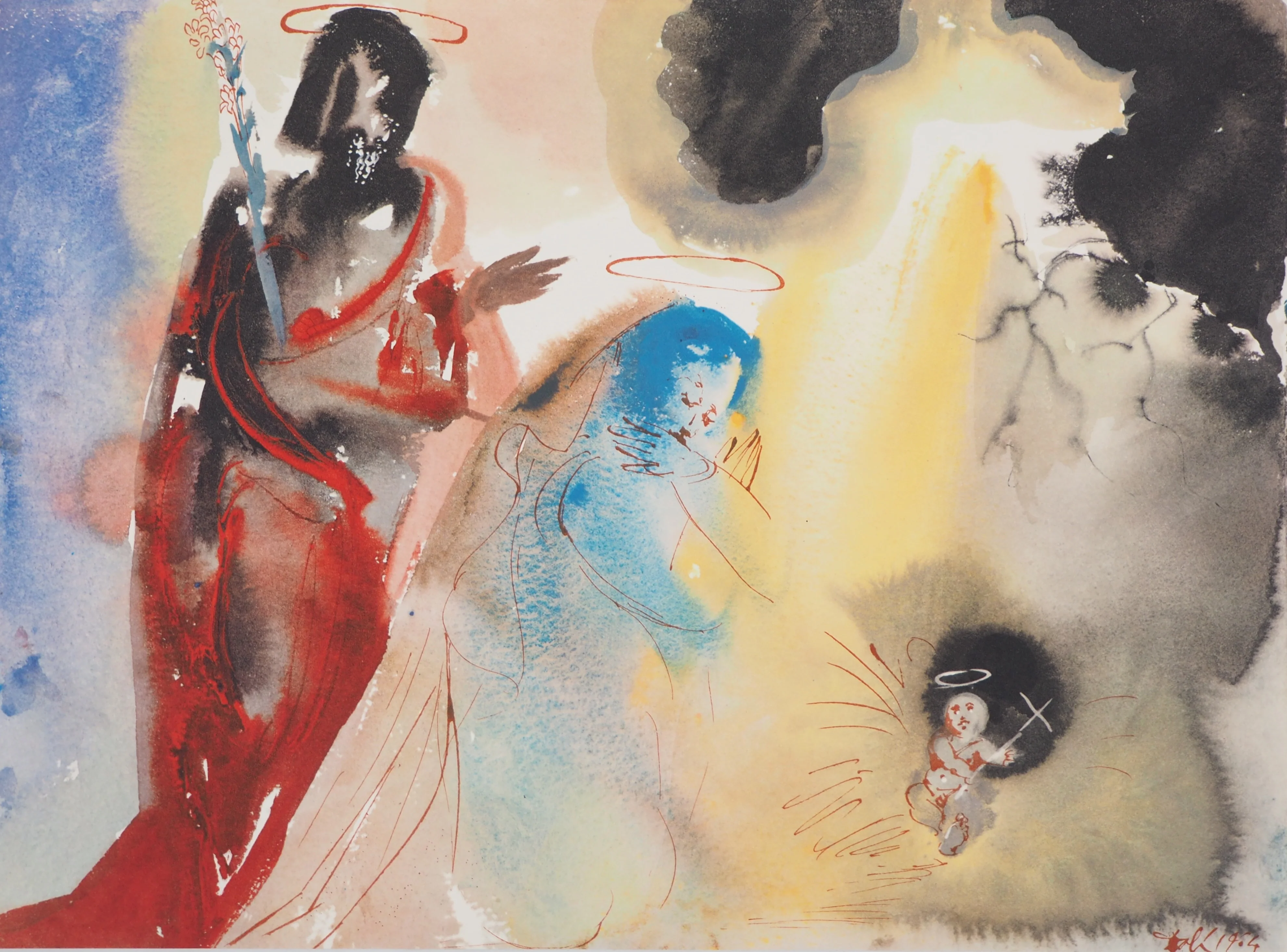 Salvador DALI : La Nativité, Lithographie signée - Image 2