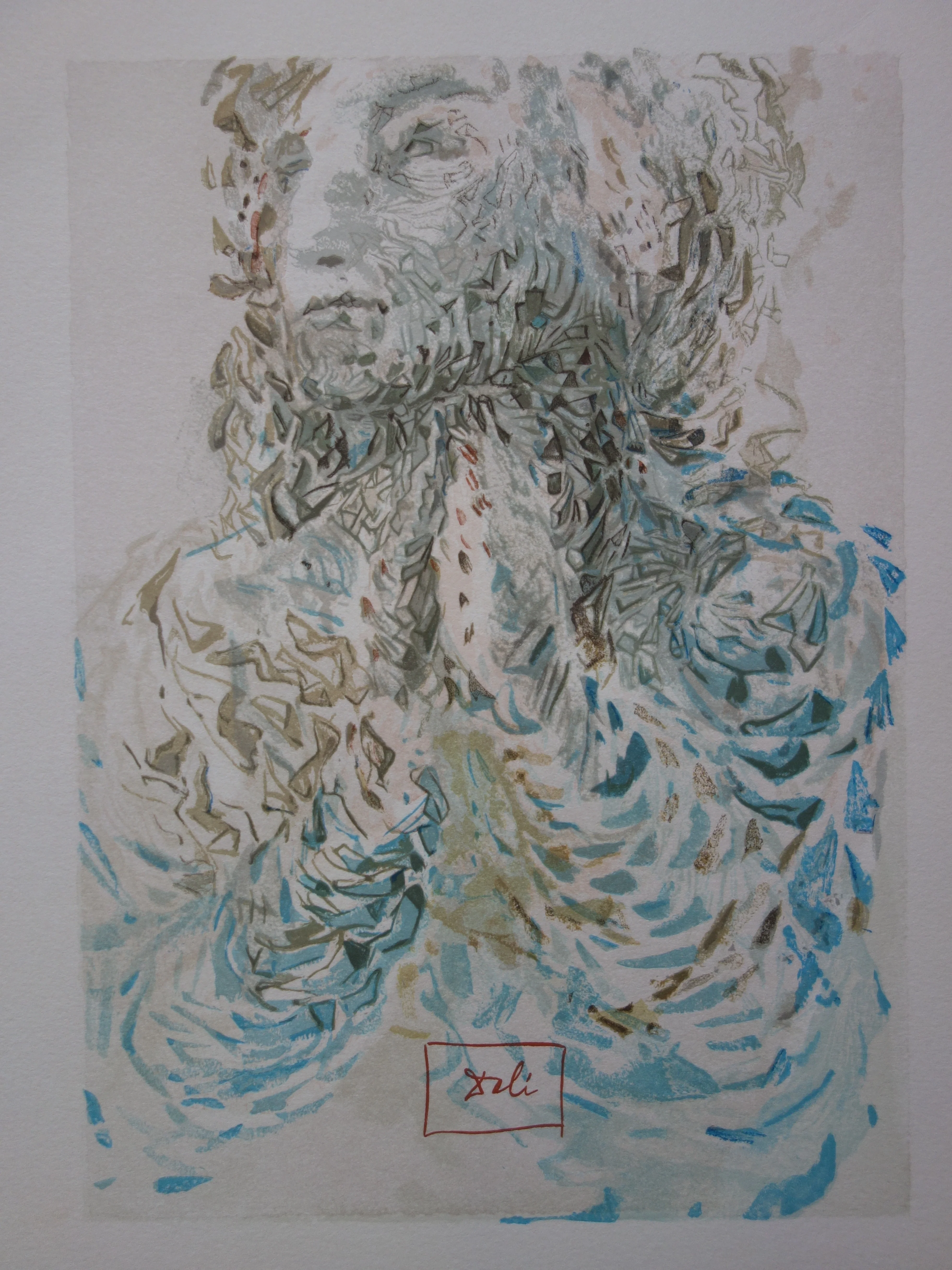 Salvador DALI : La prescience divine, Bois gravé original signé - Image 3