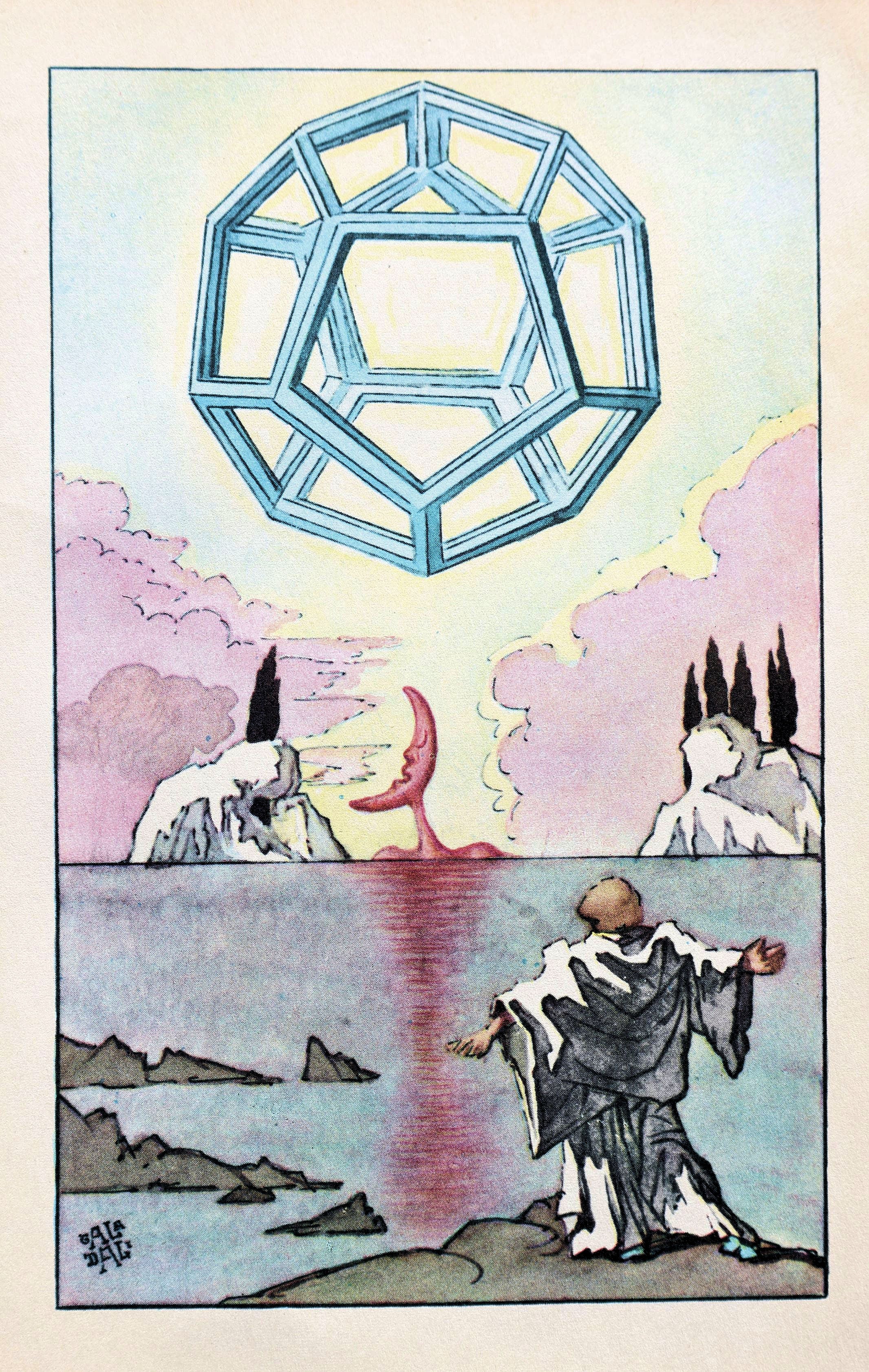 Salvador DALI : L'apparition, Estampe signée, 1948