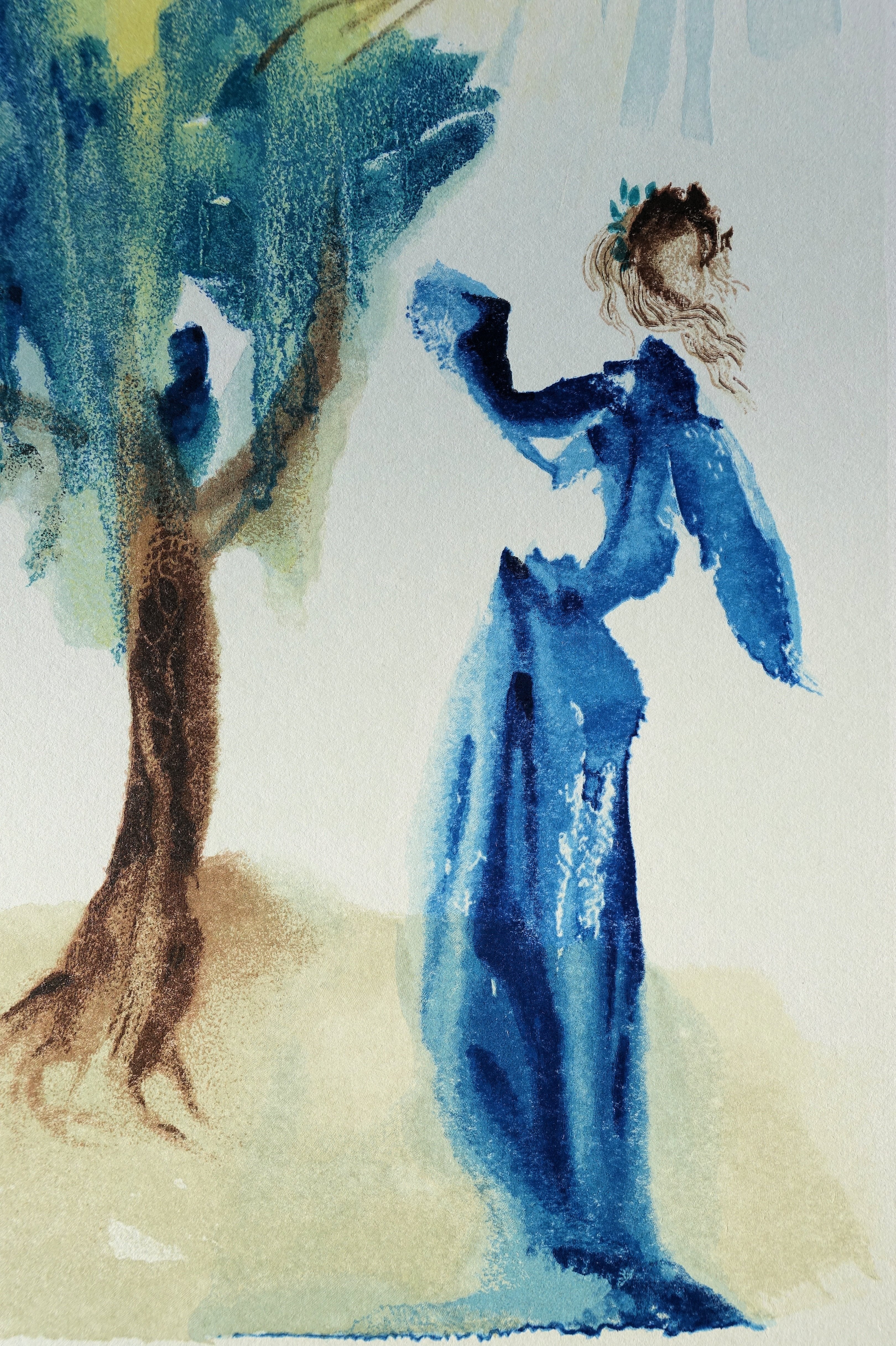 Salvador DALI : L'arbre du châtiment, Bois gravé original - Image 4