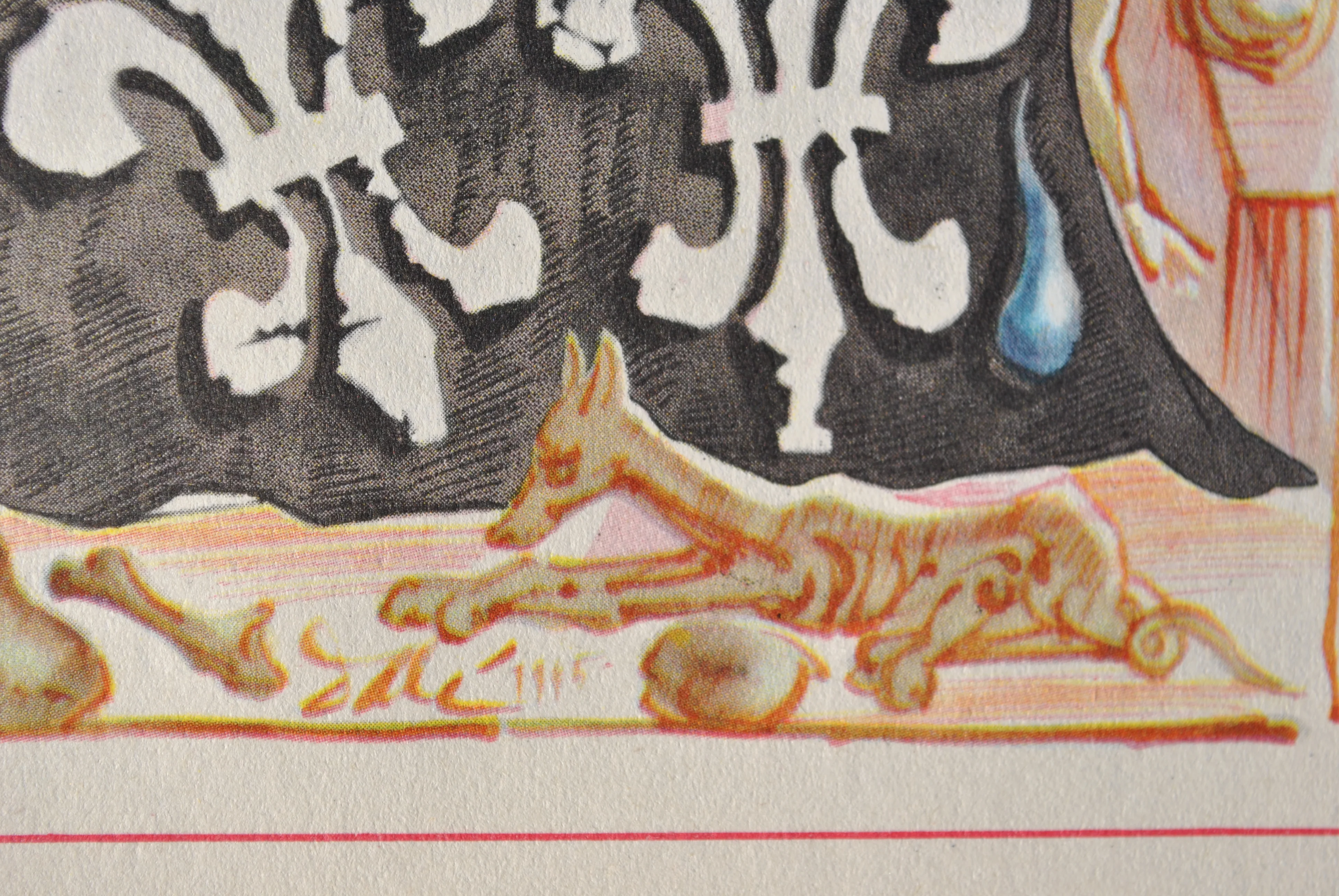 Salvador DALI : L'autel sacré, Estampe signée, 1948 - Image 3