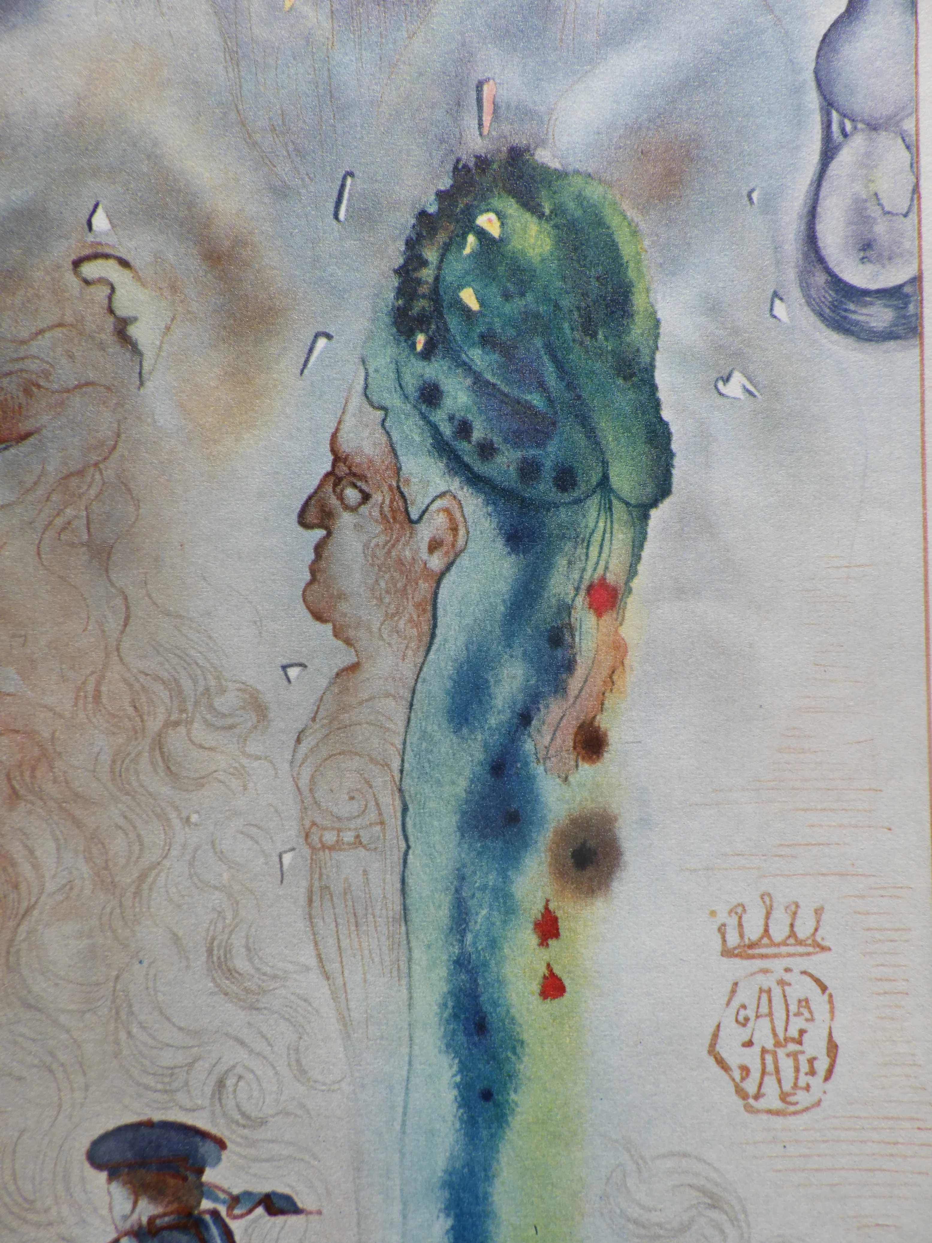 Salvador DALI : Le balcon imaginaire, Estampe signée - Image 4