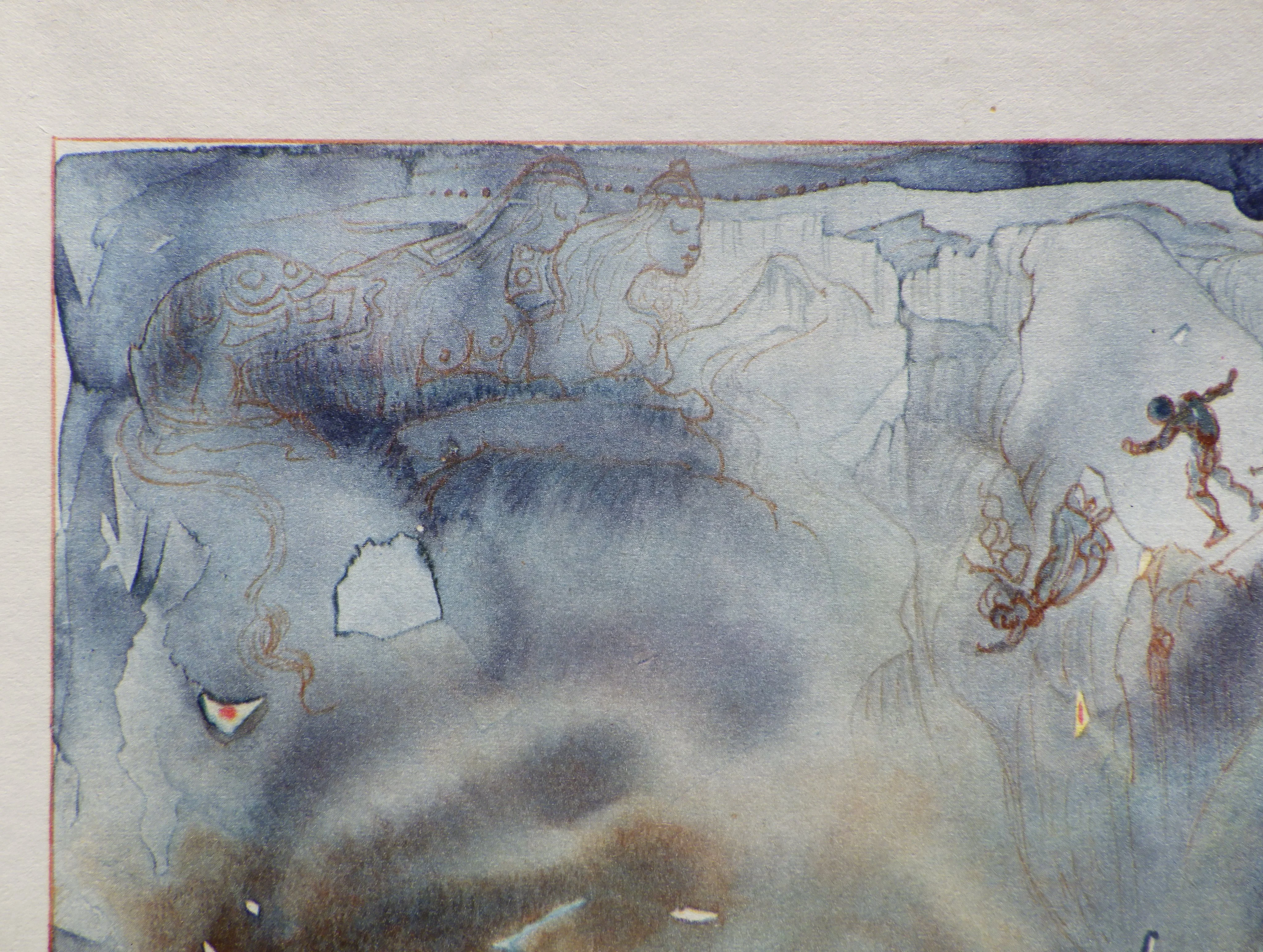 Salvador DALI : Le balcon imaginaire, Estampe signée - Image 7