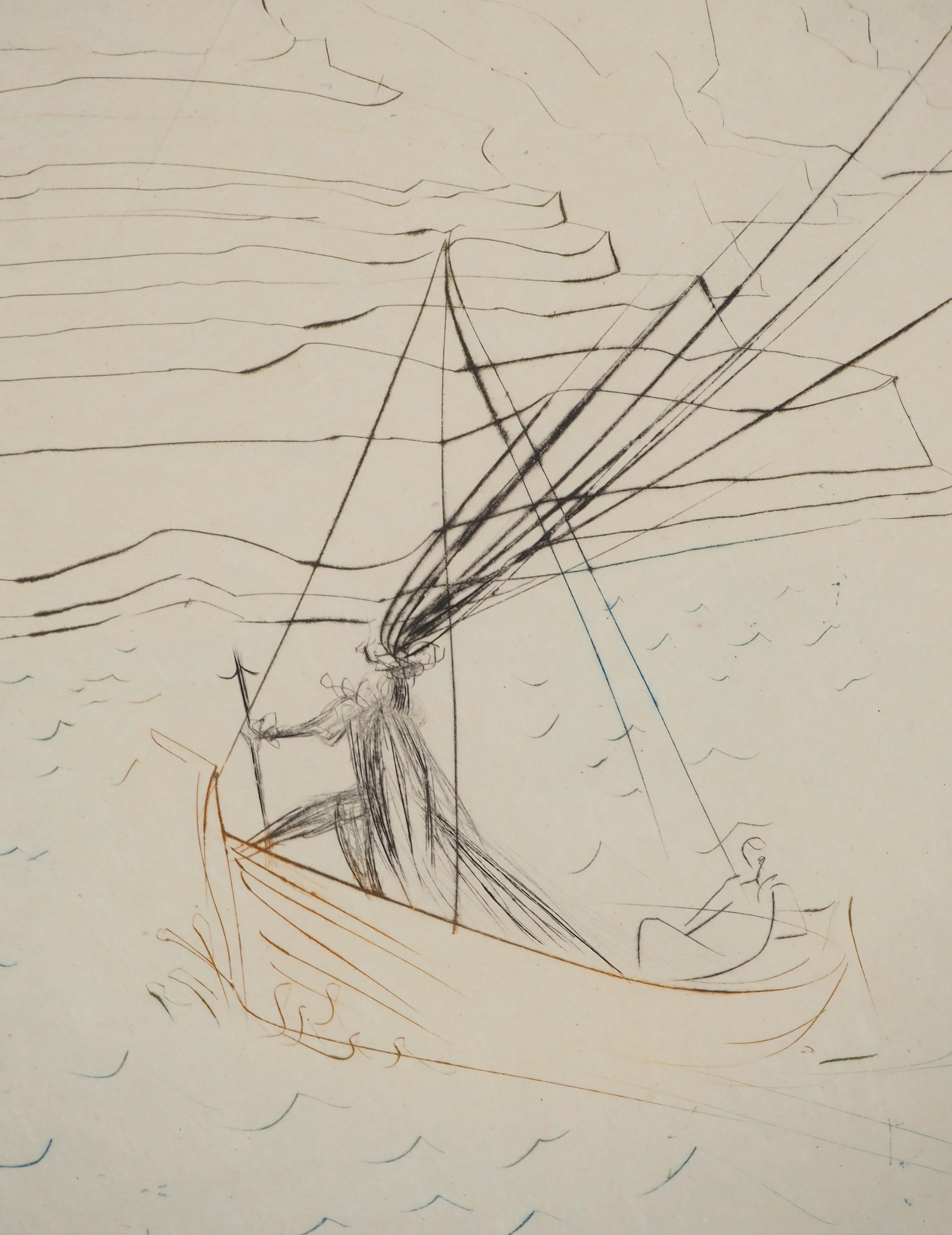 Salvador DALI : Le combat avec le Morhoult, Gravure originale signée - Image 5