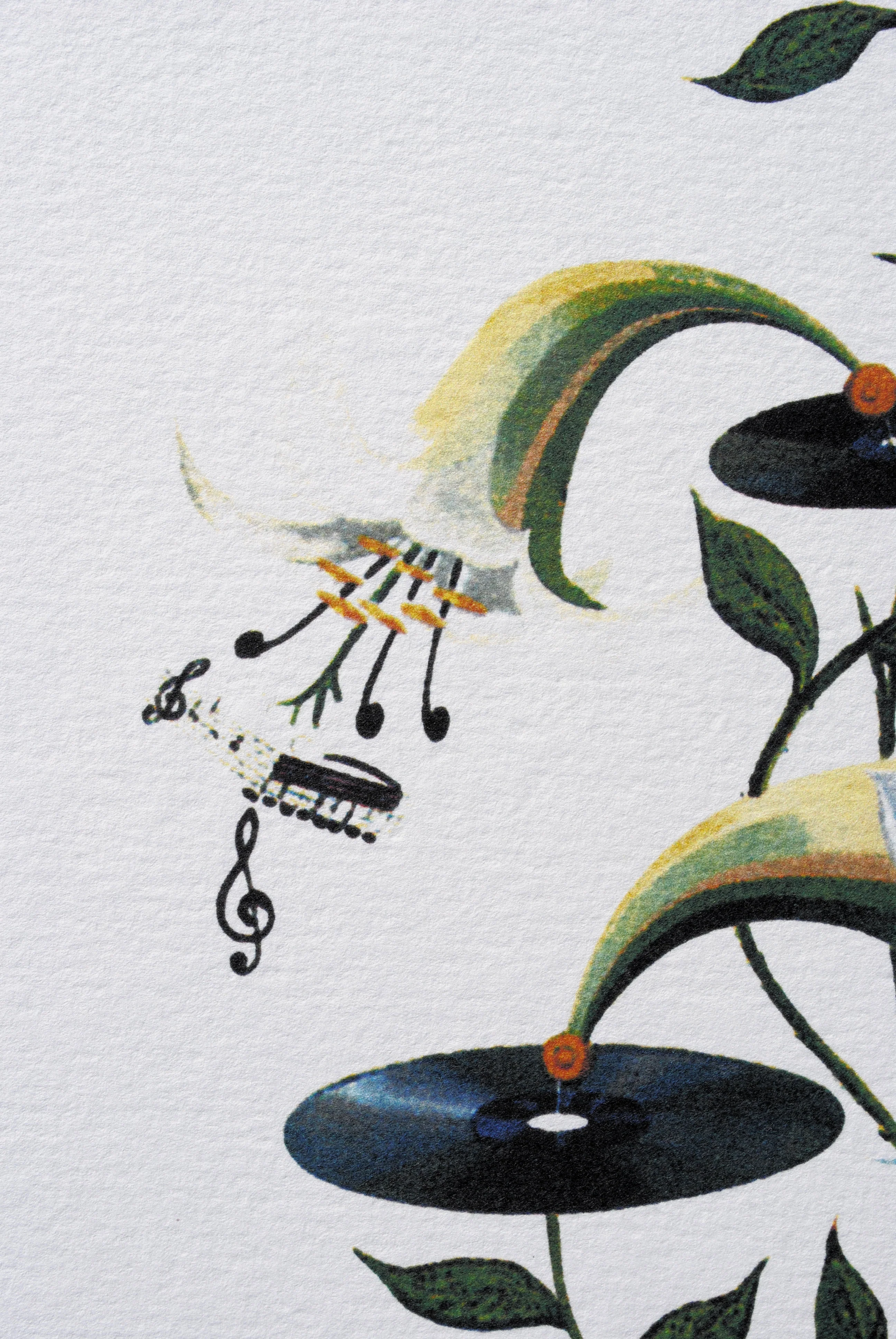 Salvador DALI : Le Lys musical, Lithographie signée, 1979 - Image 5
