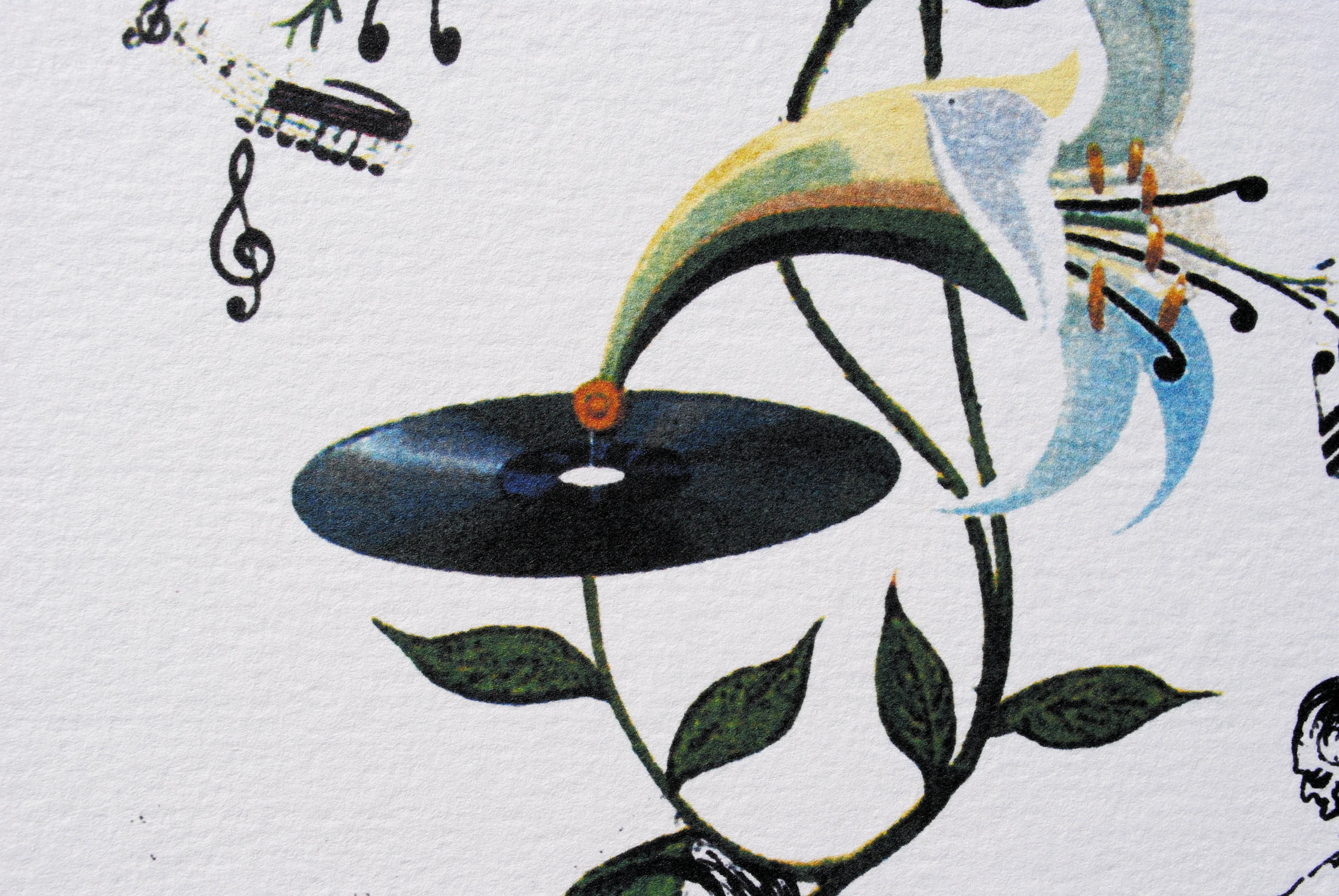 Salvador DALI : Le Lys musical, Lithographie signée, 1979 - Image 8