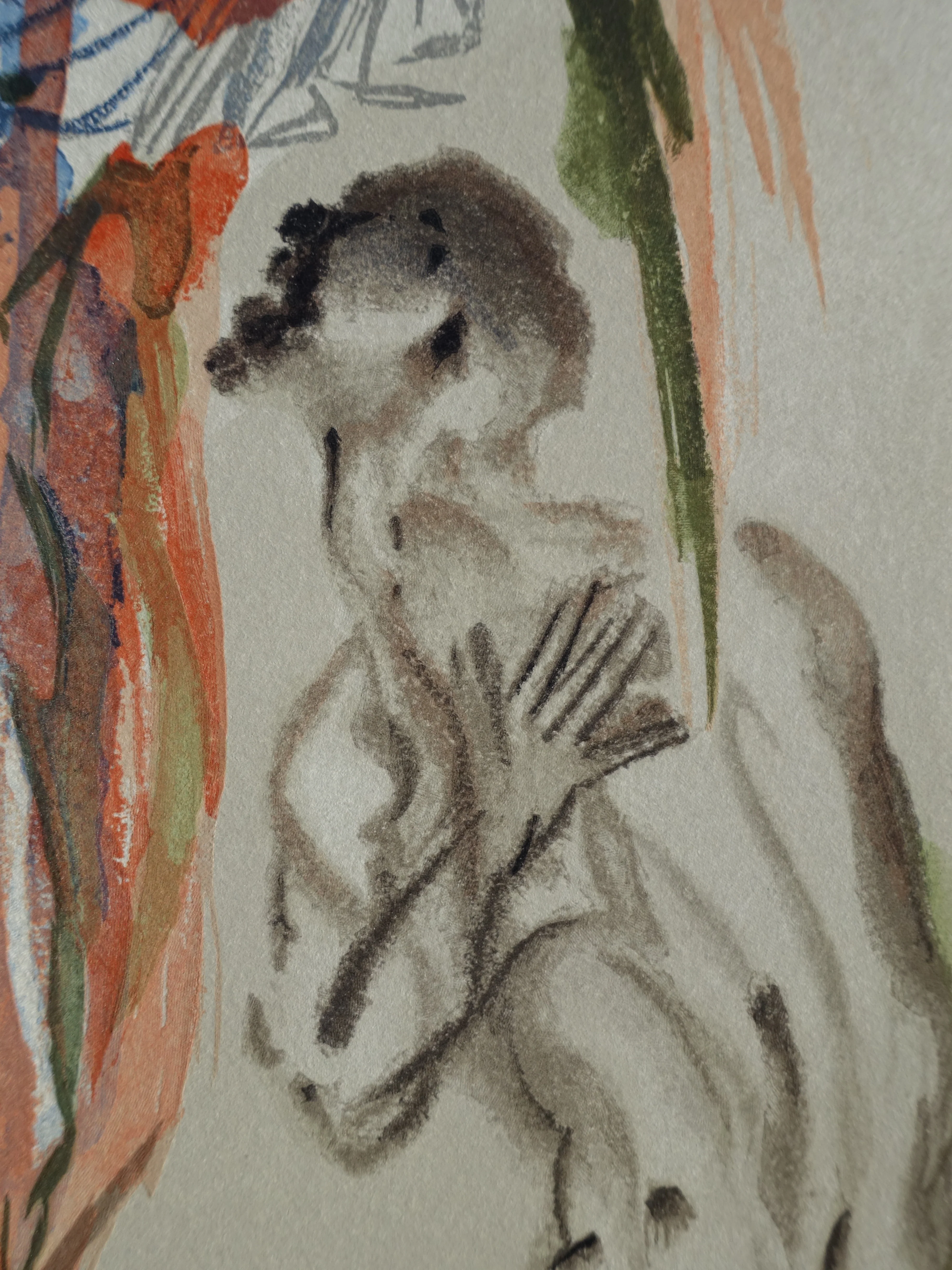 Salvador DALI : Le paradis terrestre, Bois gravé original - Image 4
