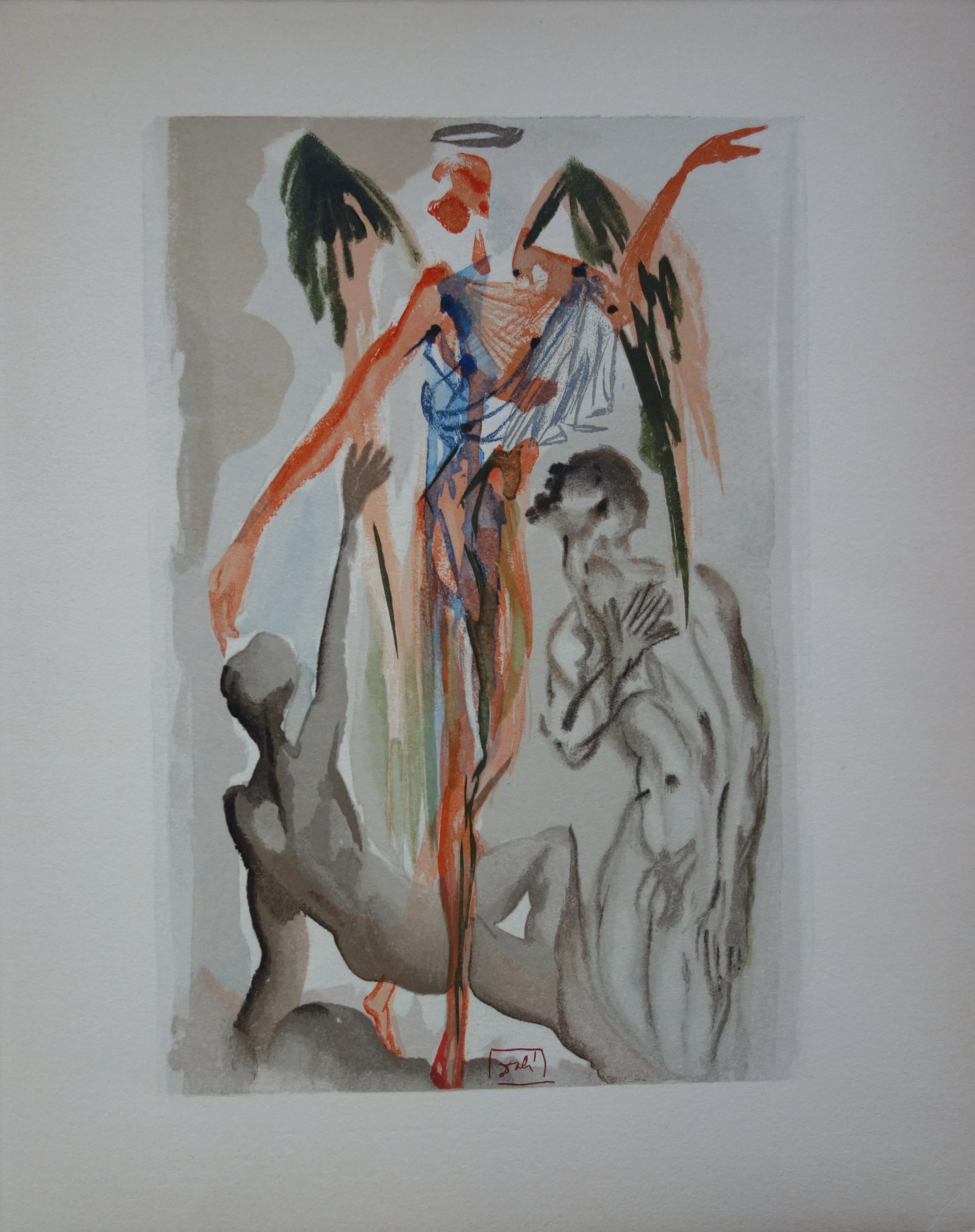 Salvador DALI : Le paradis terrestre, Bois gravé original signé