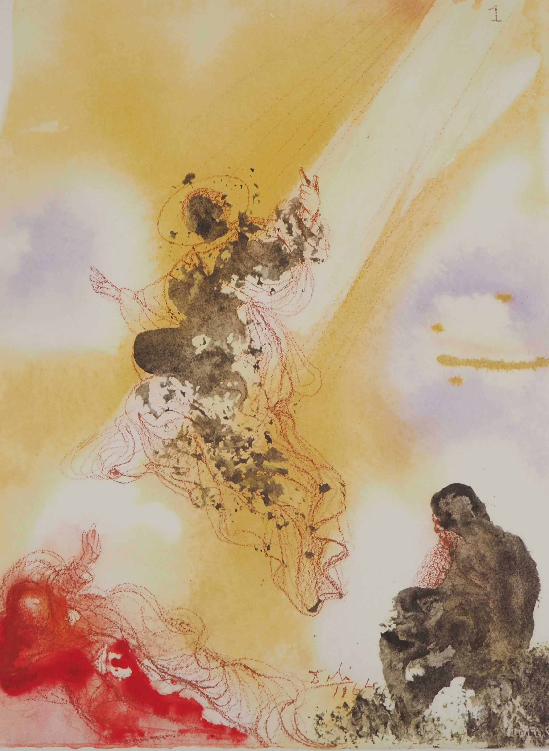 Salvador DALI : Le Saint, Lithographie signée - Image 3