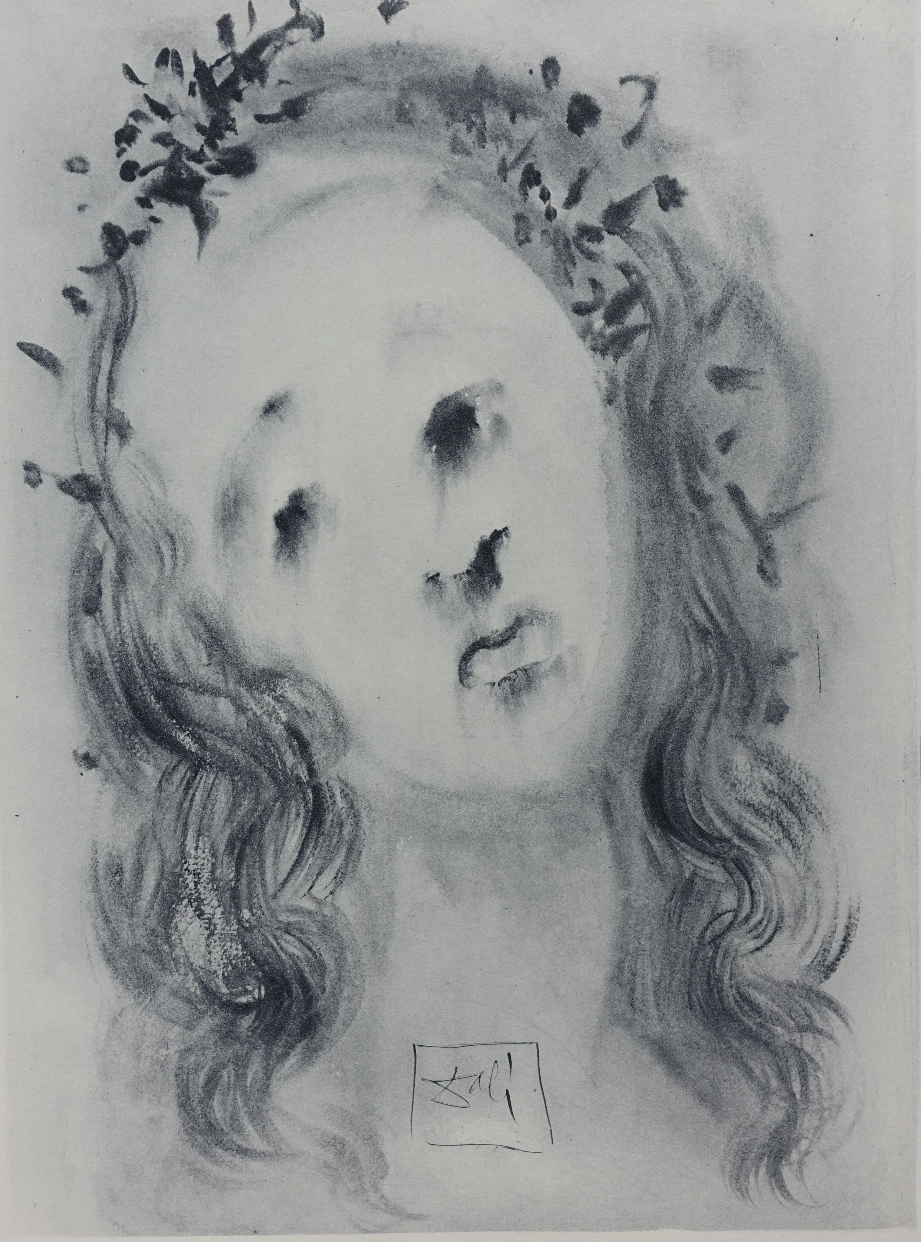 Salvador DALI : Le visage de Virgile, Gravure signée - Image 2