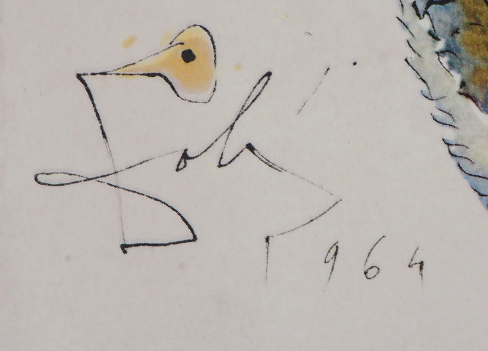 Salvador DALI : Les sauterelles, Lithographie signée - Image 2