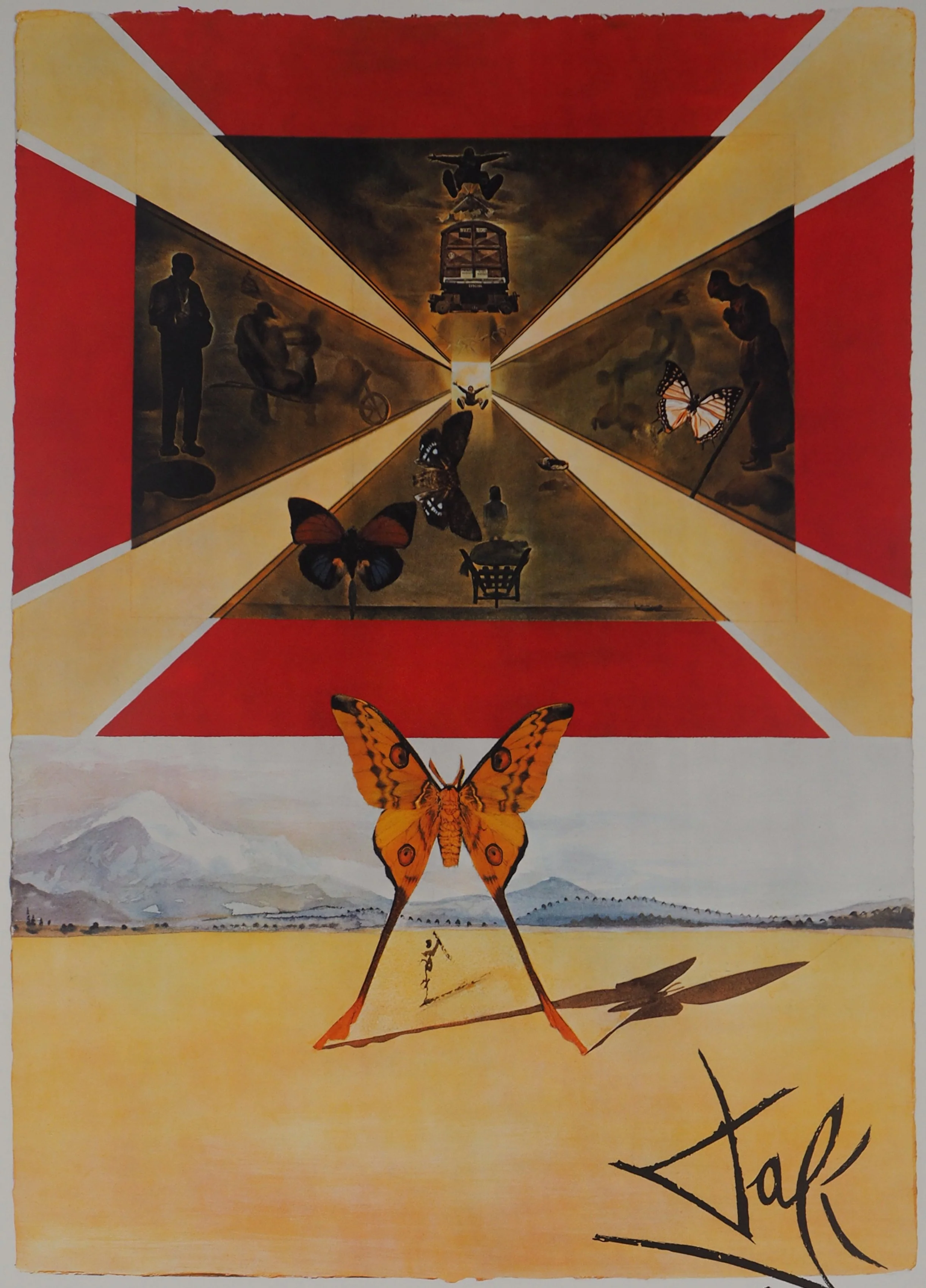 Salvador DALI : Roussillon, SNCF (Suite Papillon), Lithographie originale signée - Image 2