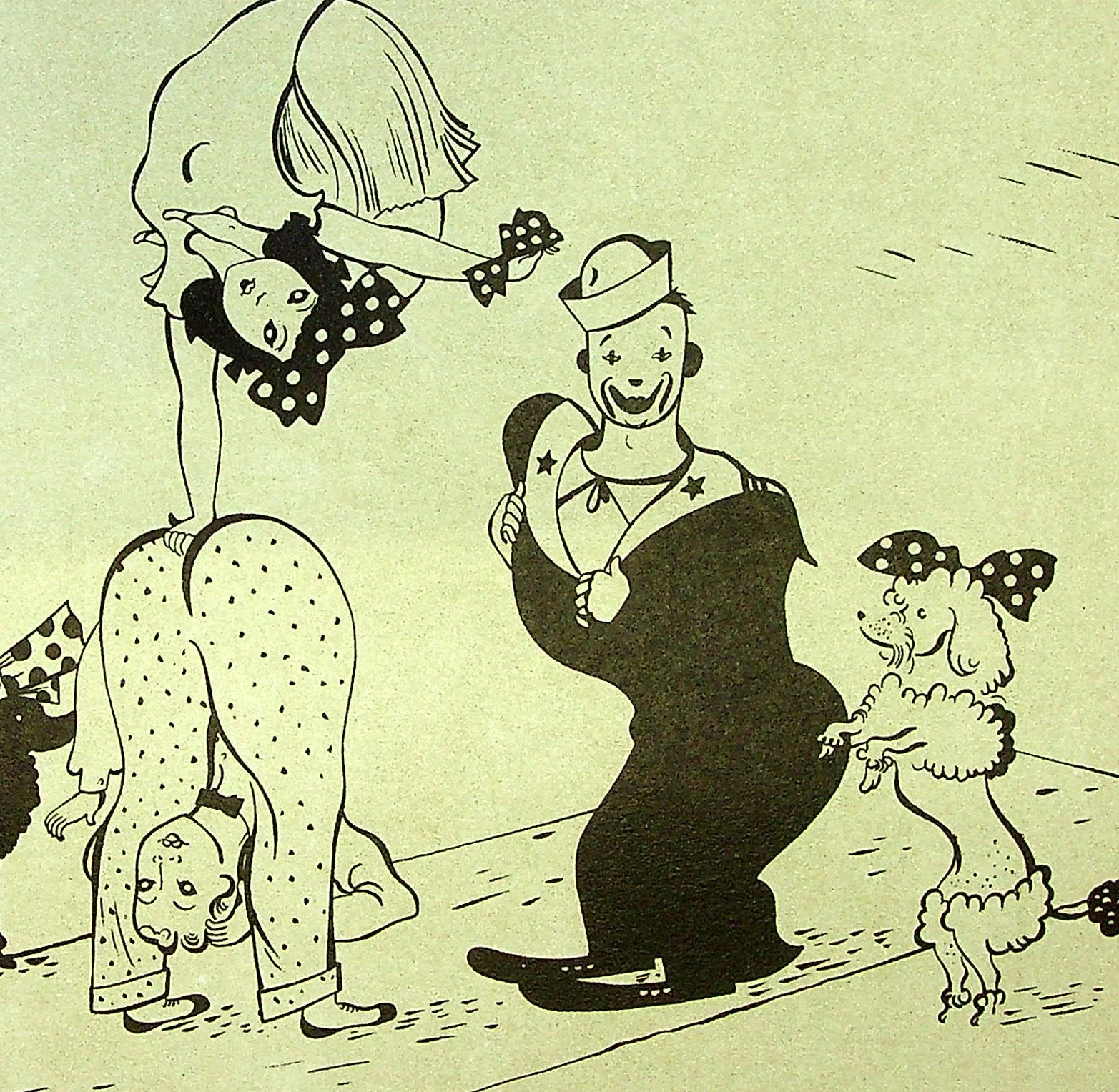SERGE (Maurice Féaudierre, dit) : Comedy-act, Lithographie originale signée - Image 3