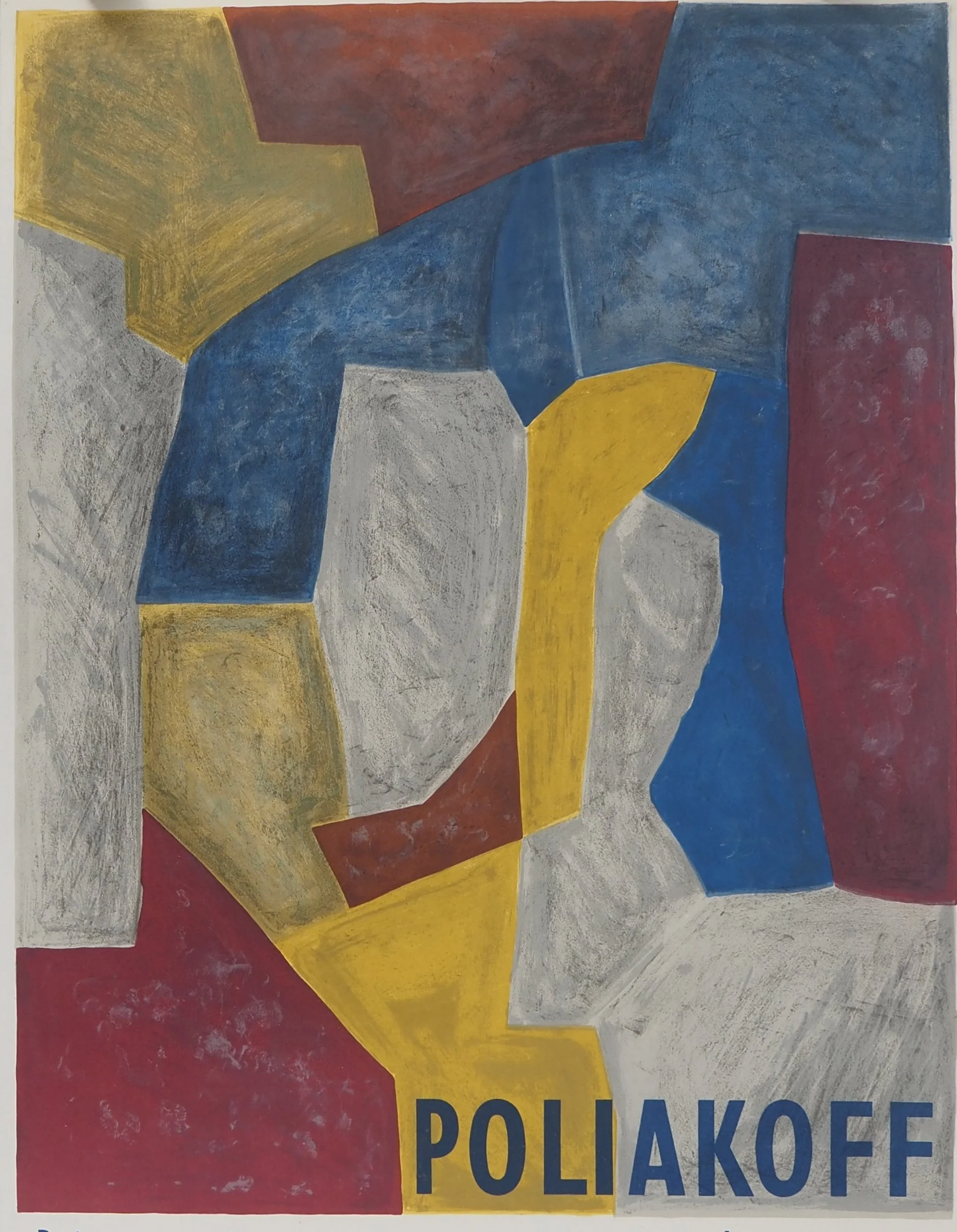 Serge POLIAKOFF : Peintures et Gouaches récentes, Affiche en lithographie originale - Image 2