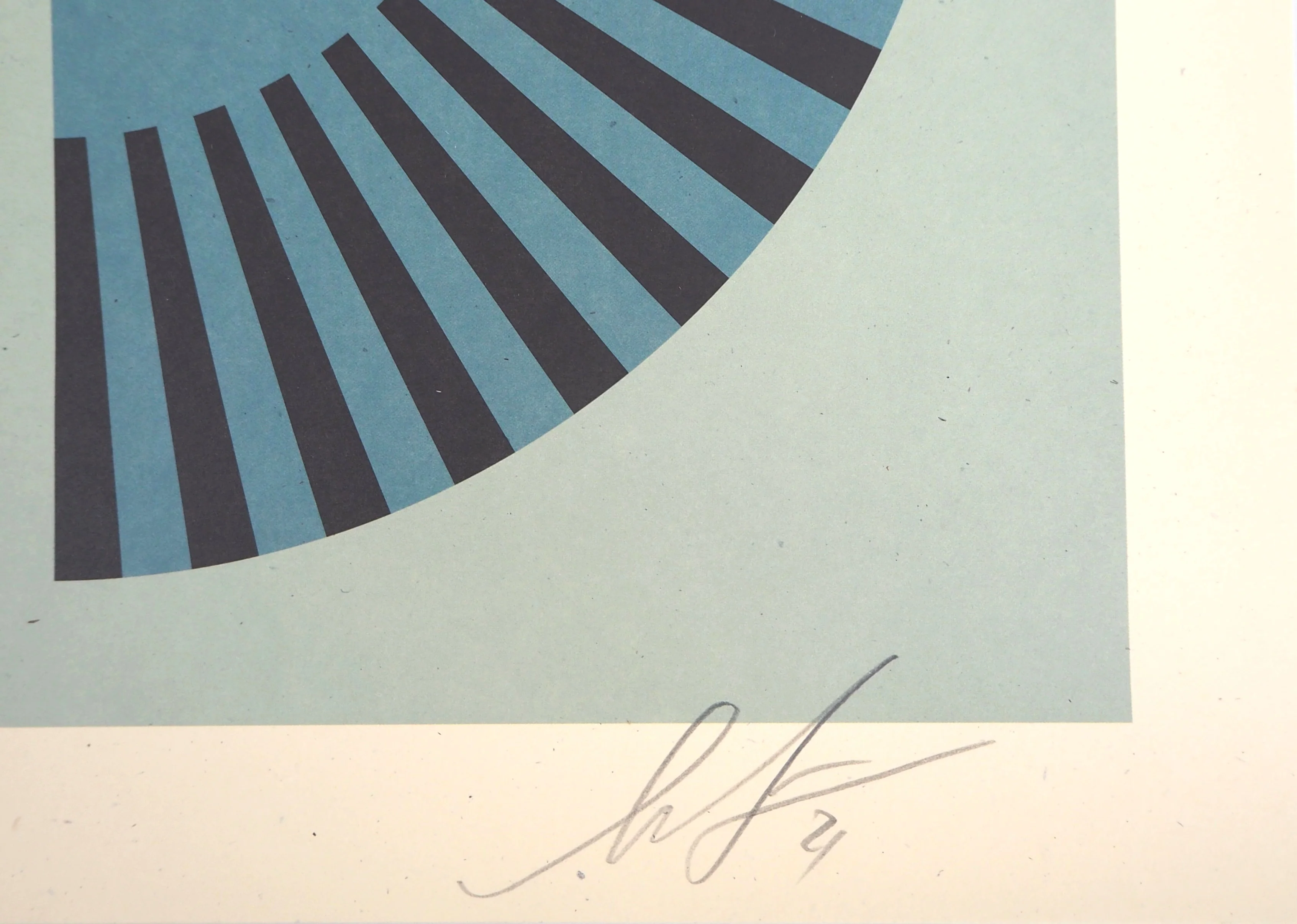 Shepard FAIREY (Obey) : Geometric Dove Black, Lithographie originale signée - Image 2