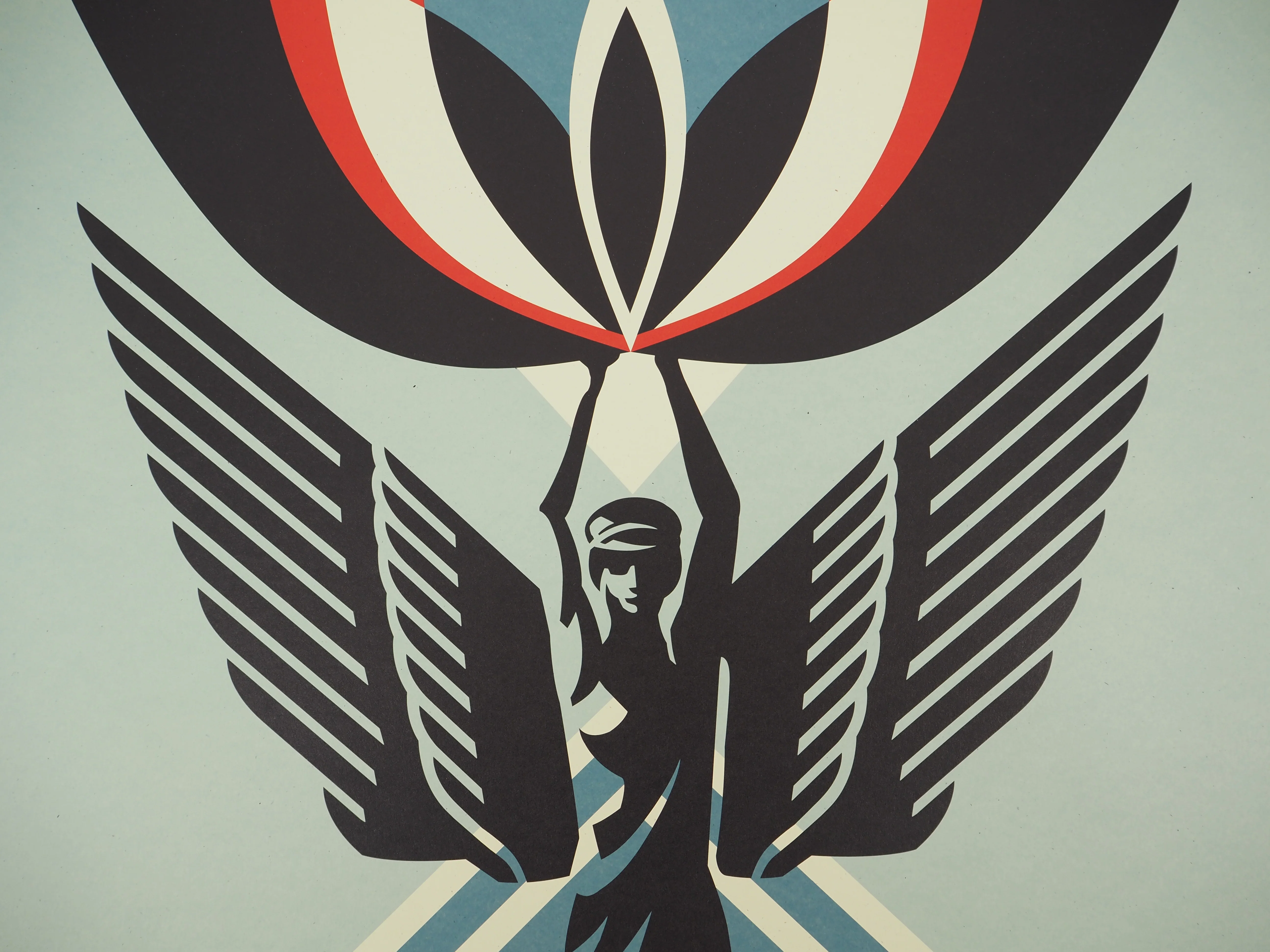Shepard FAIREY (OBEY) : Lotus Angel, Sérigraphie originale signée - Image 6