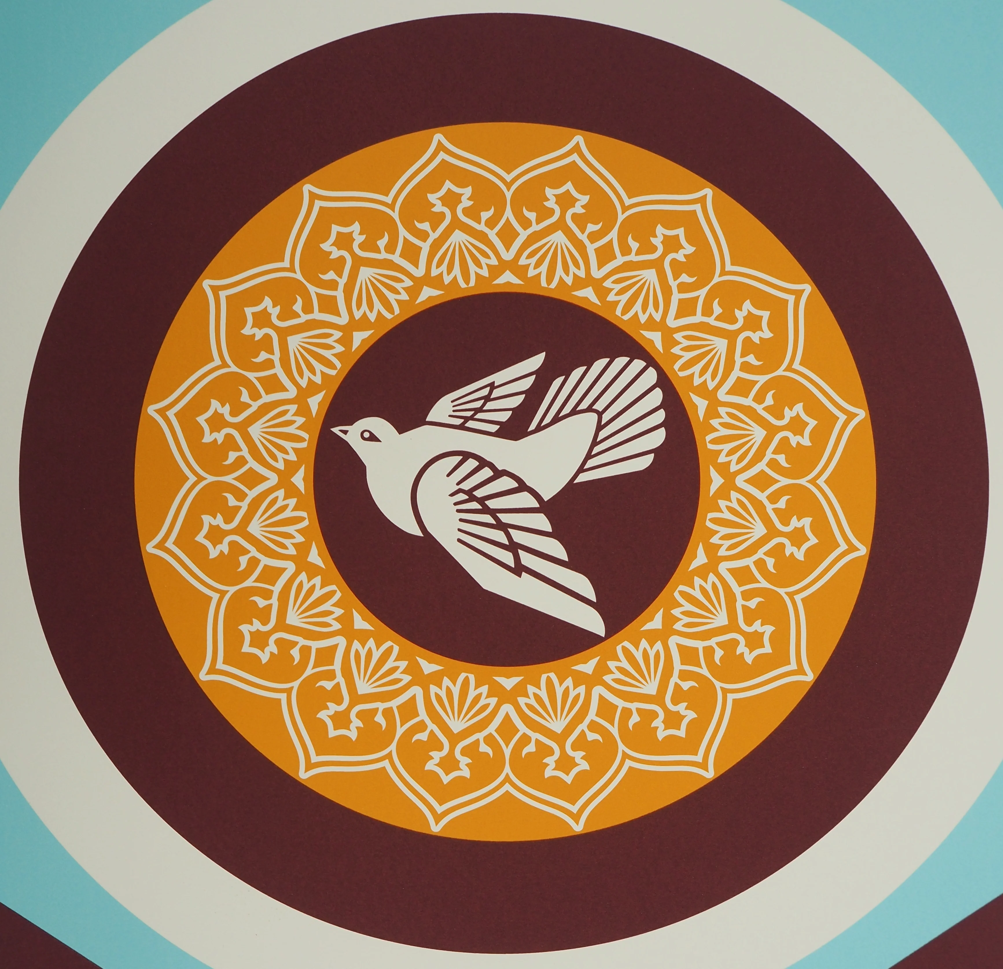 Shepard FAIREY : Peace Dove rouge, Sérigraphie originale signée et numérotée - Image 5