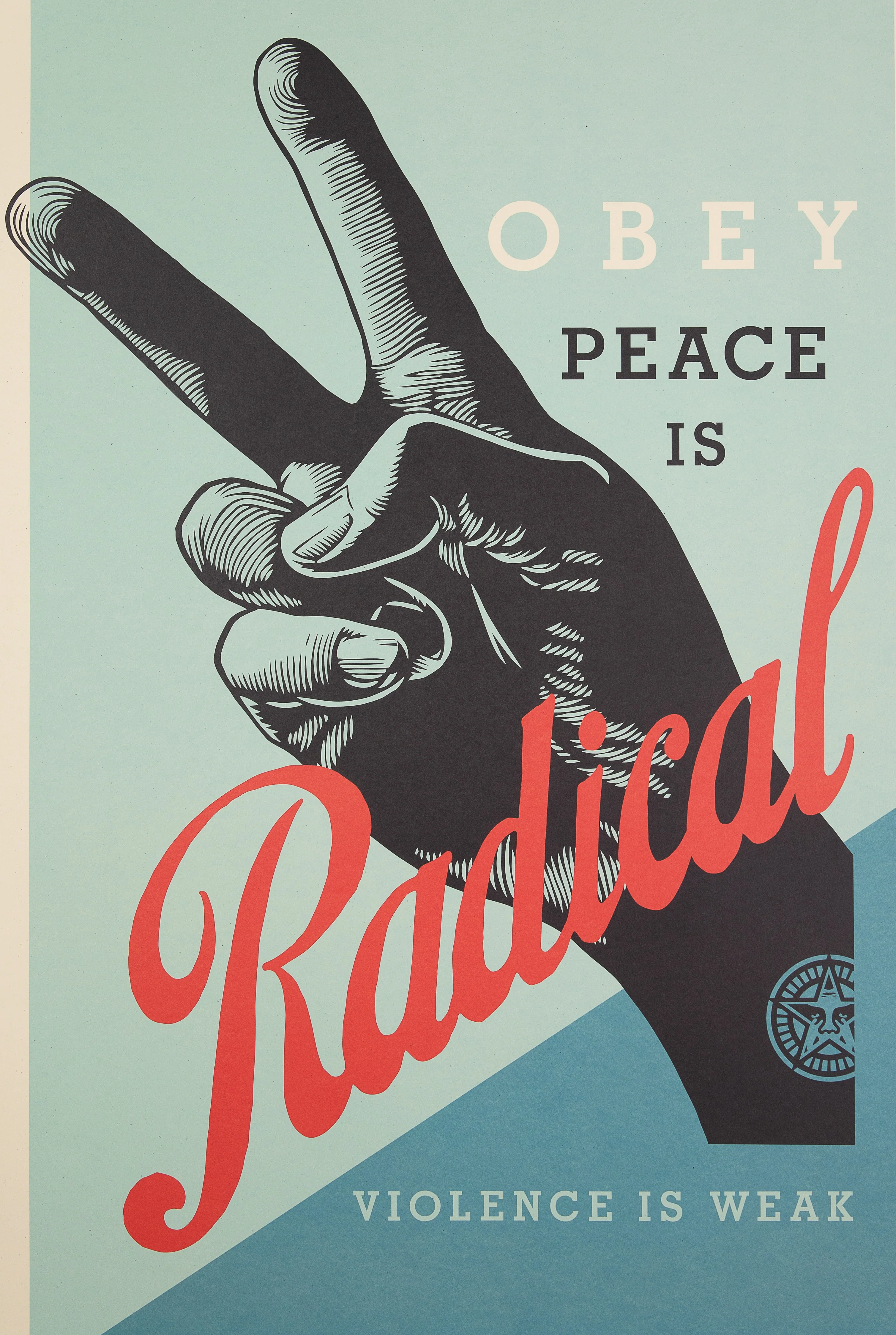 Shepard FAIREY : Radical Peace, Sérigraphie signée - Image 3