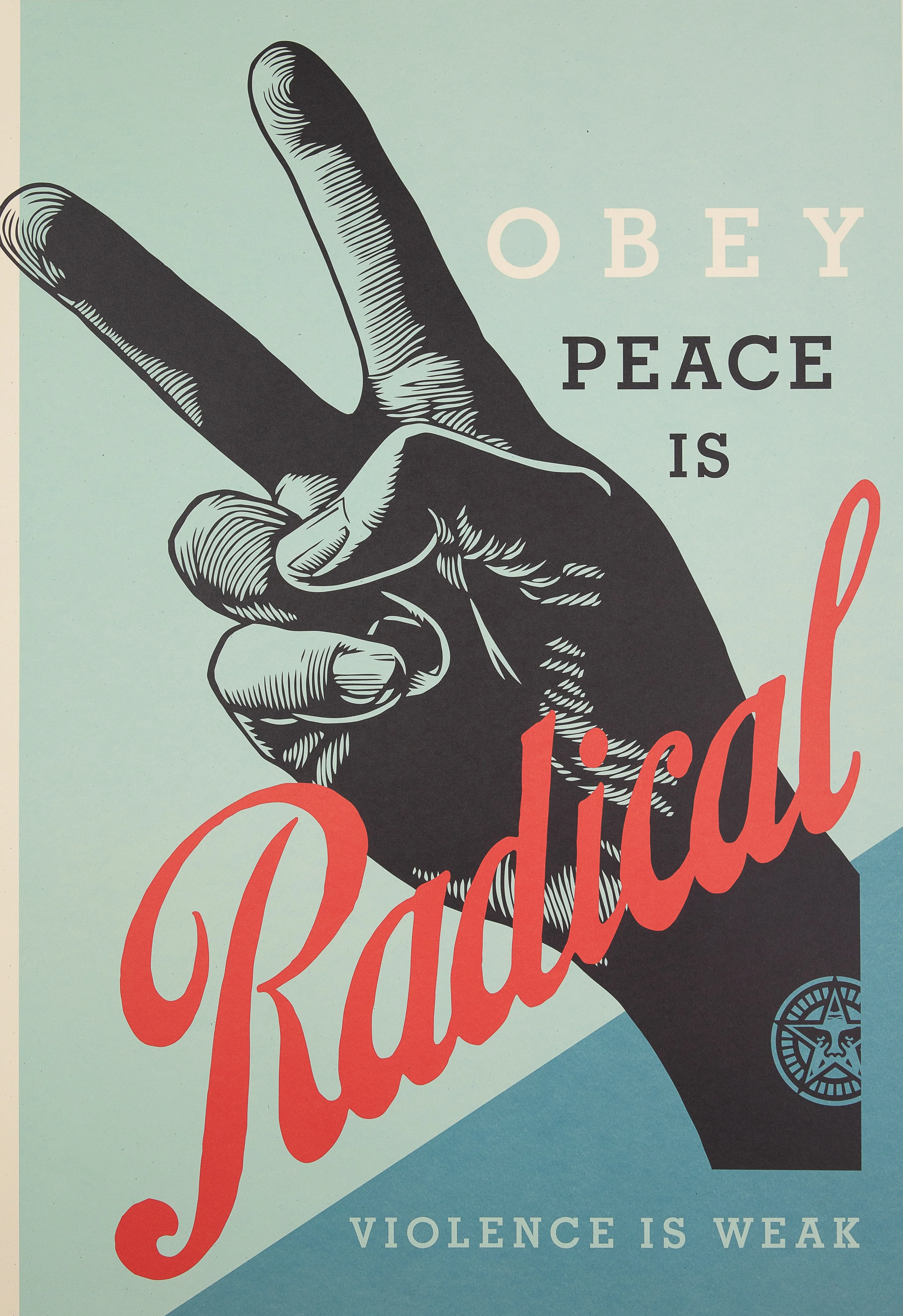 Shepard FAIREY : Radical Peace, Sérigraphie signée - Image 4